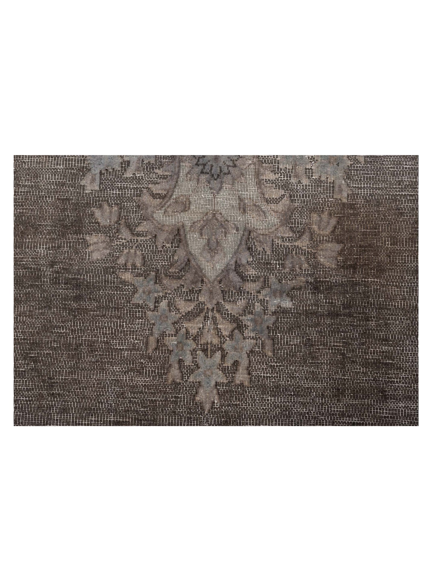 Vintage 130317 Dark Gray 9.9x13.2 Hand Knotted Rug