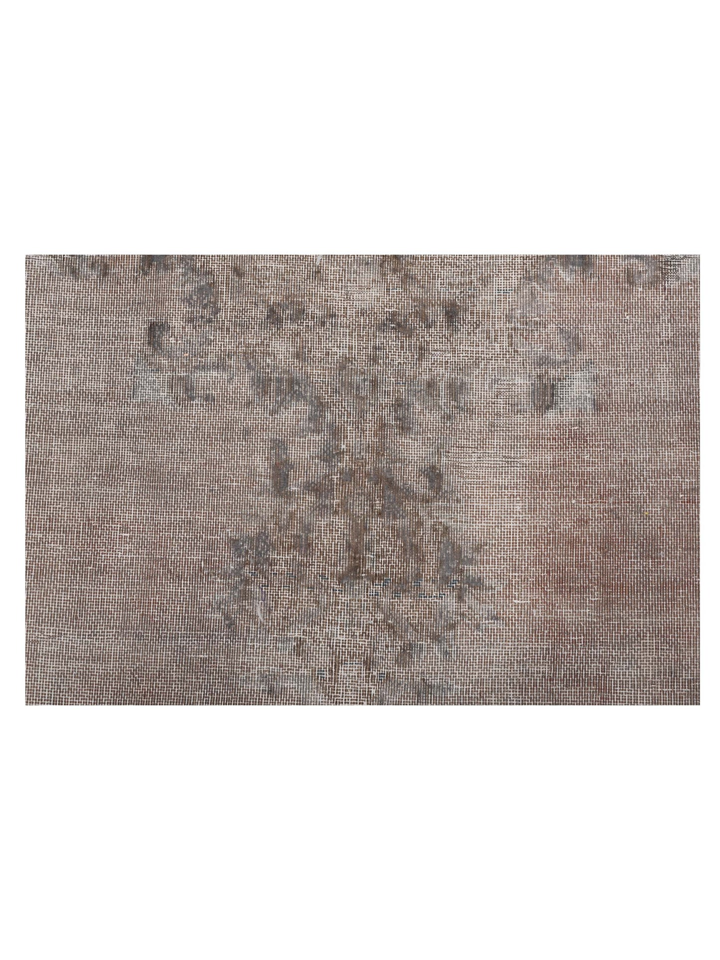 Vintage 130324 Gray 9.11x13.6 Hand Knotted Rug