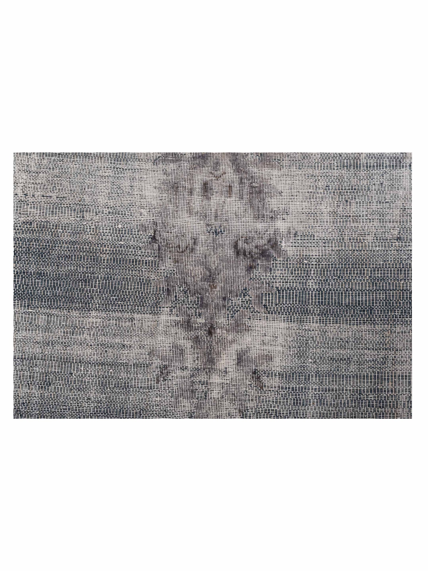 Vintage 130329 Gray 9.8x12.11 Hand Knotted Rug