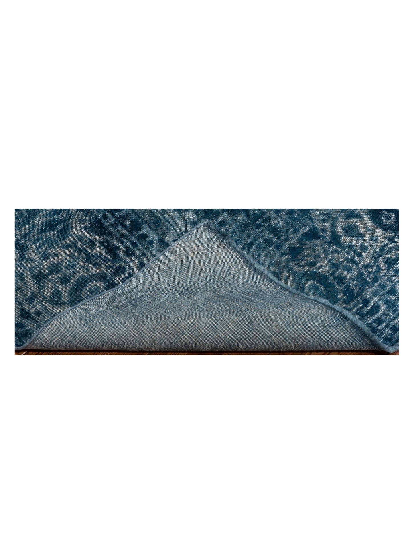 Vintage 130336 Indigo 9.4x13.4 Hand Knotted Rug
