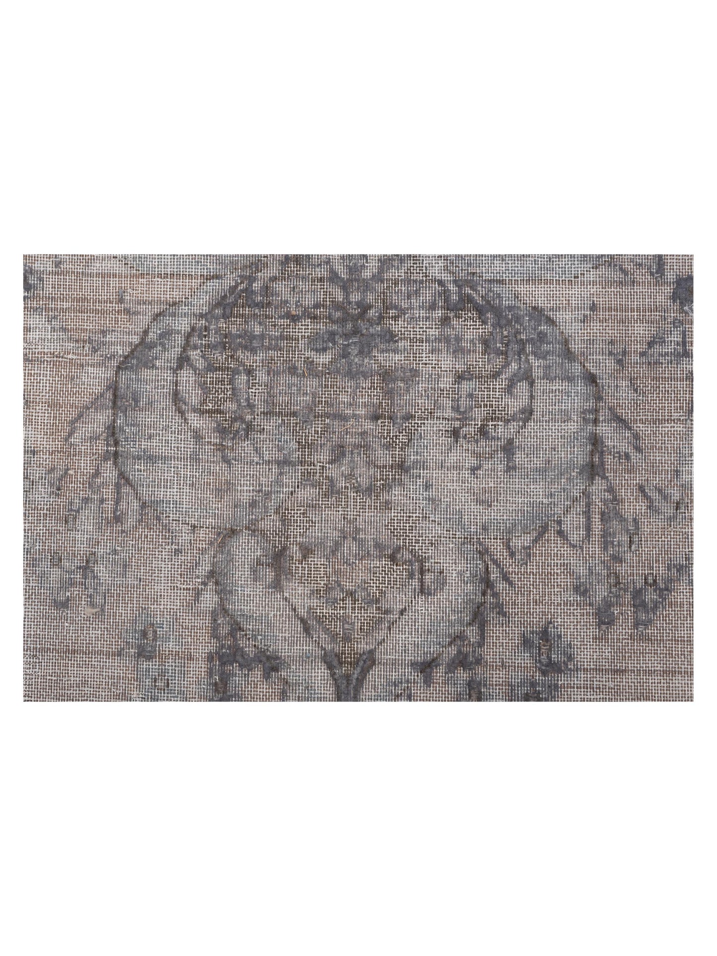 Vintage 130352 Light Gray 9.7x12.5 Hand Knotted Rug