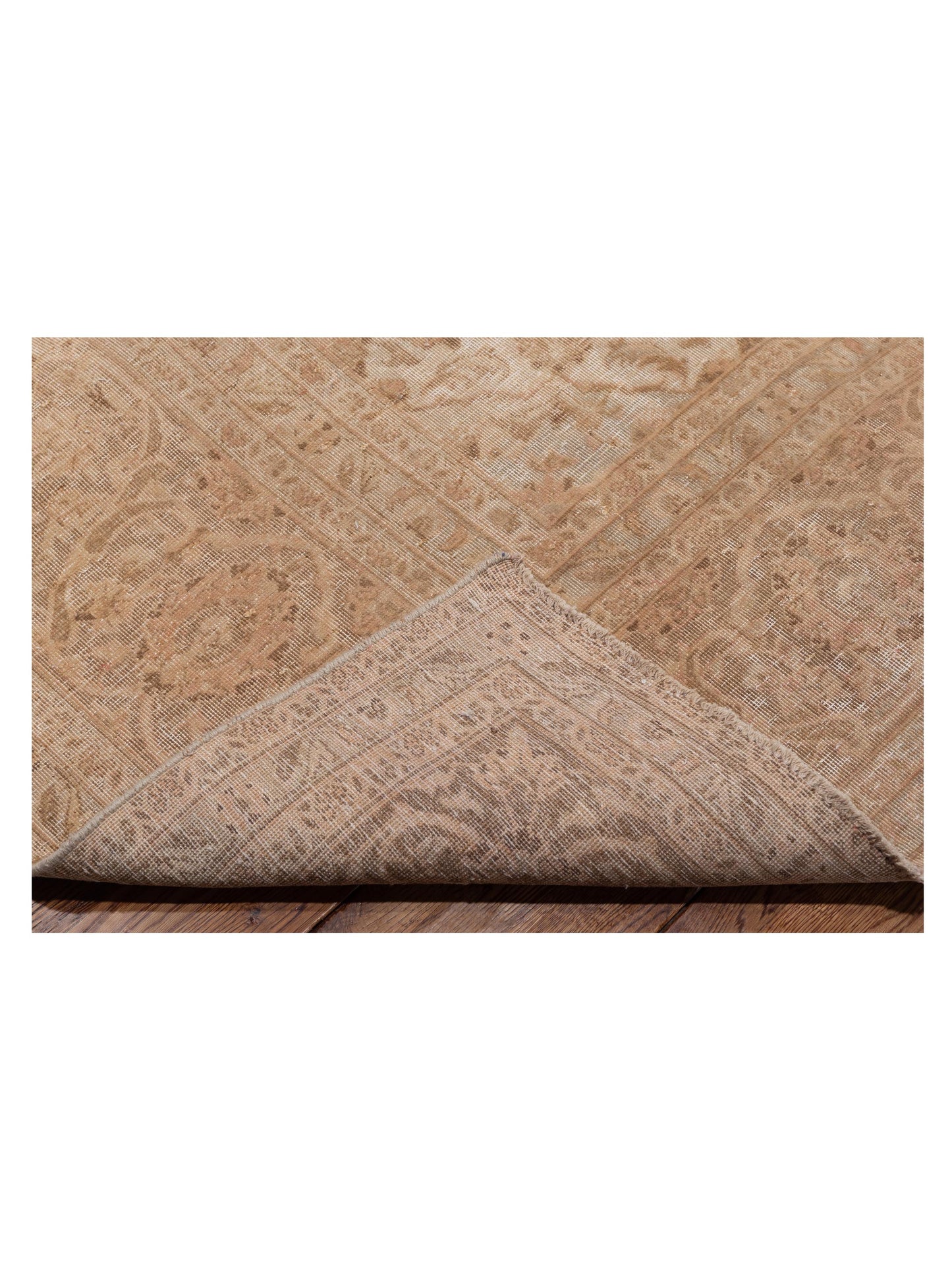 Vintage 130361 Natural 9.8x12.11 Hand Knotted Rug