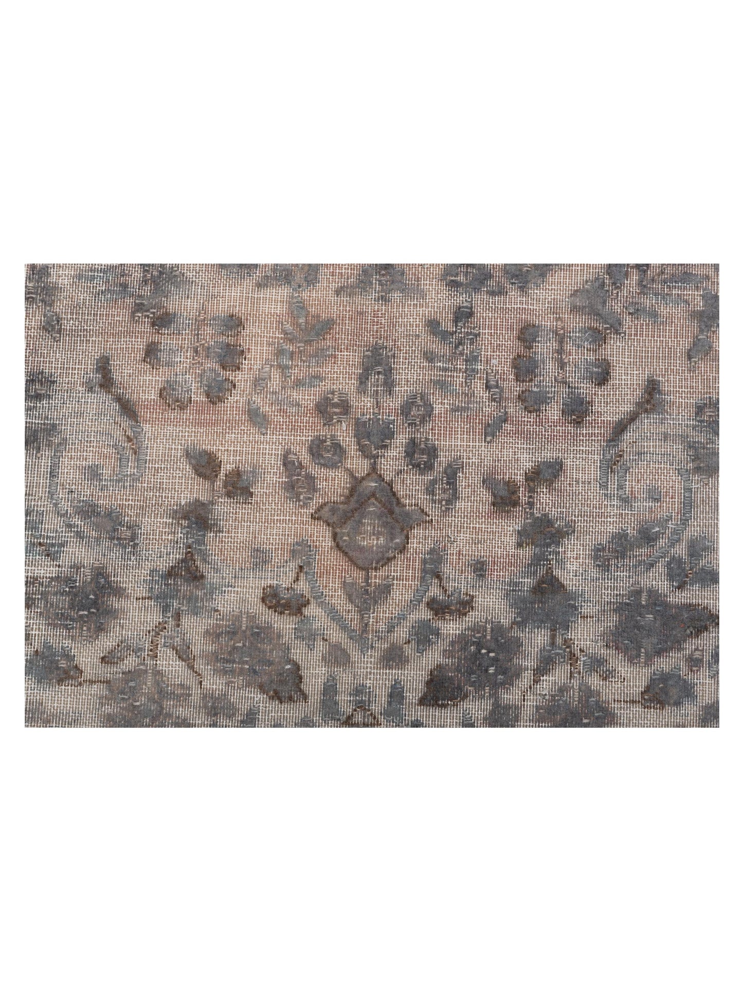 Vintage 130362 Gray 9.10x13.2 Hand Knotted Rug