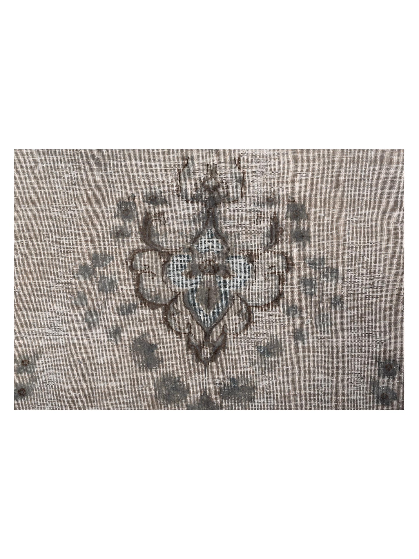 Vintage 130366 Light Gray Gray 10.2x14 Hand Knotted Rug