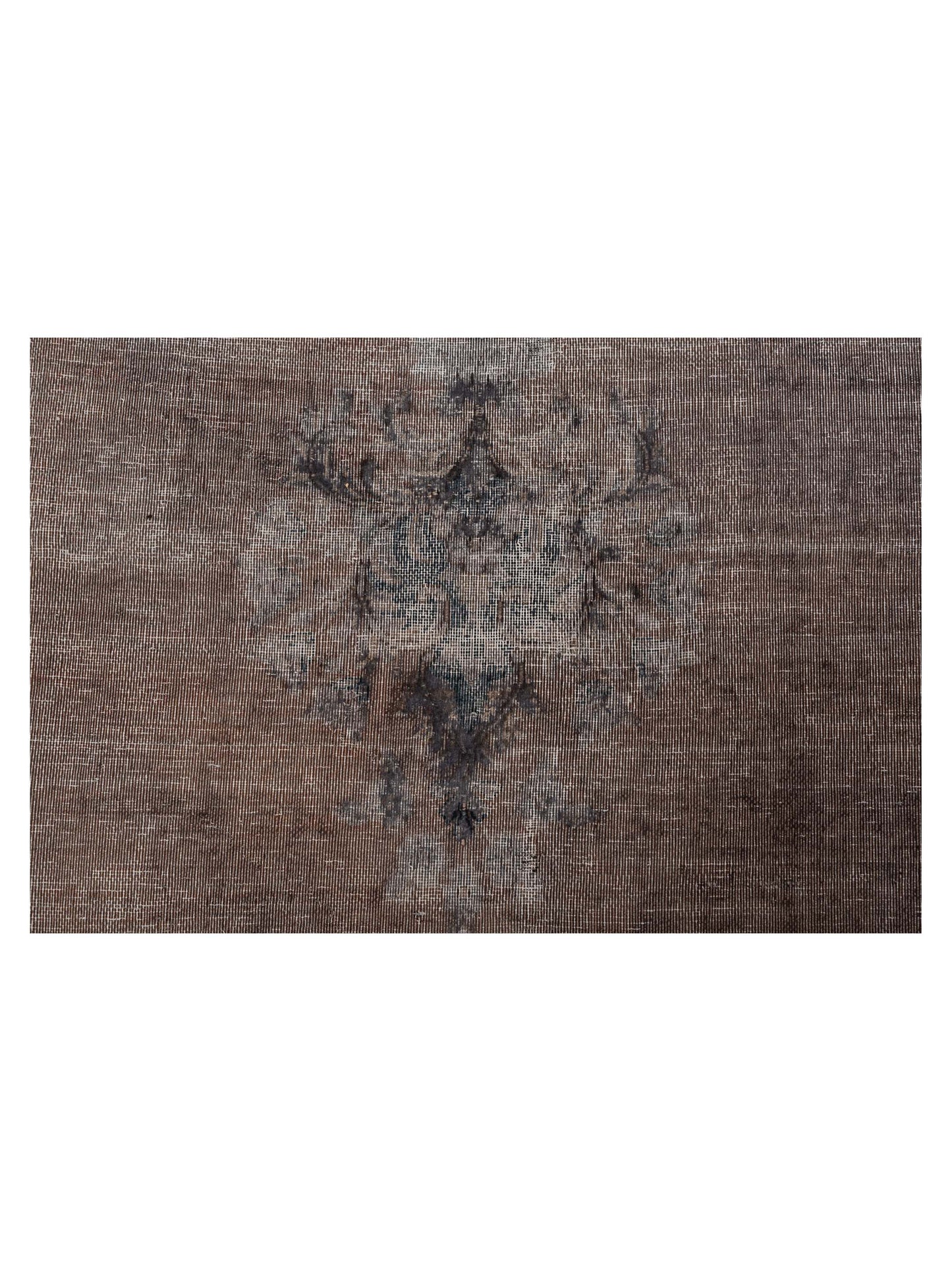 Vintage 130367 Dark Gray Gray 9.7x12.6 Hand Knotted Rug