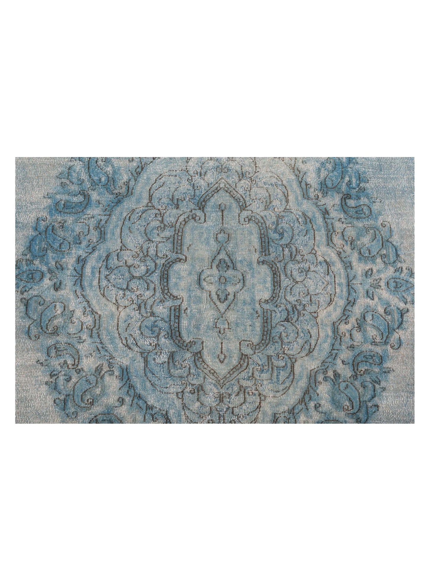 Vintage 130370 Blue Blue 9.9x13.9 Hand Knotted Rug