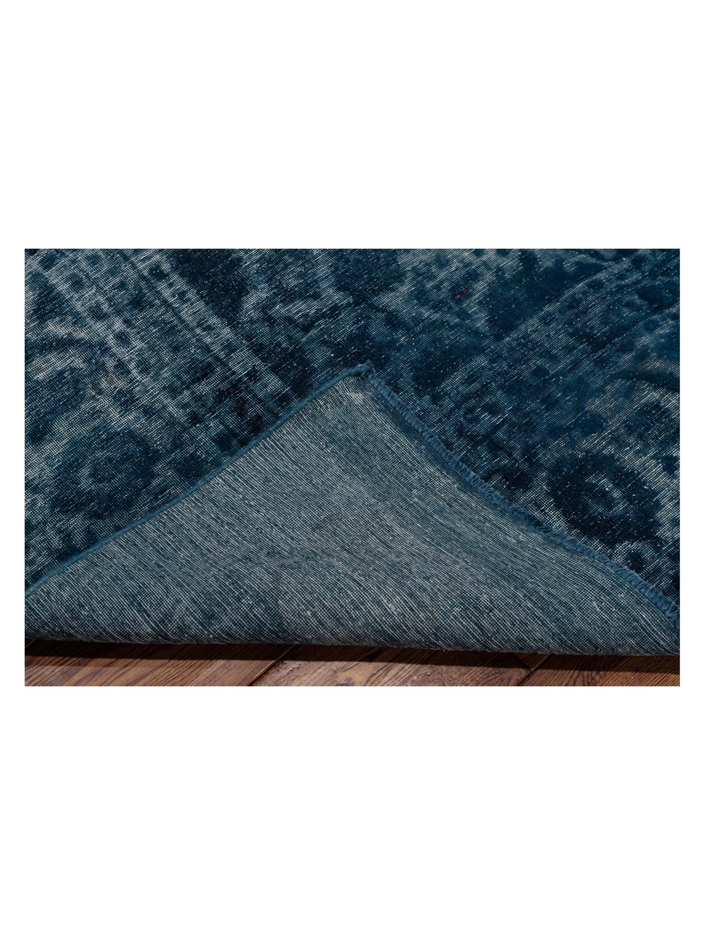 Vintage 130373 Indigo 9.8x15.6 Hand Knotted Rug