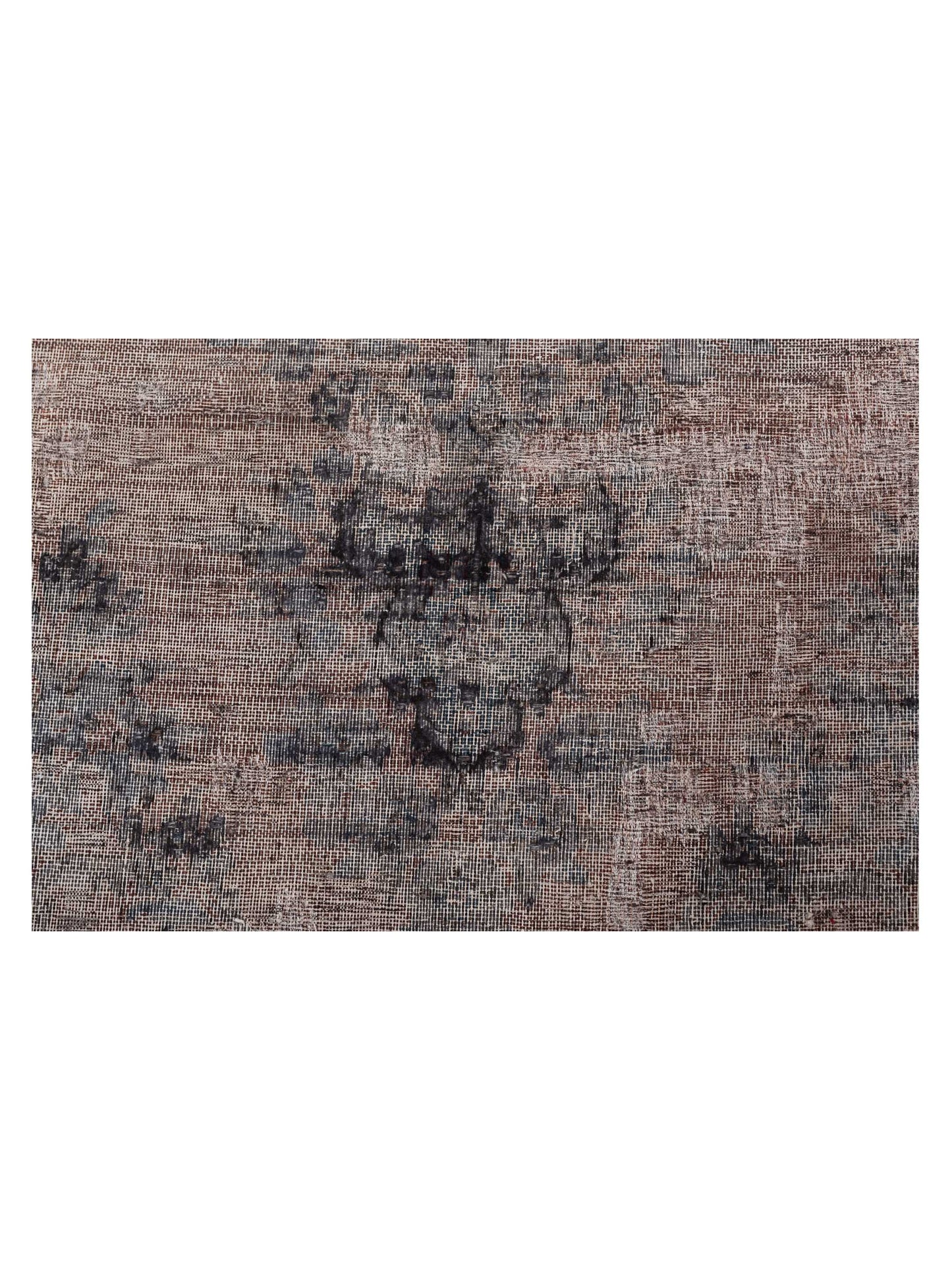 Vintage 130376 Gray 9.6x12.8 Hand Knotted Rug