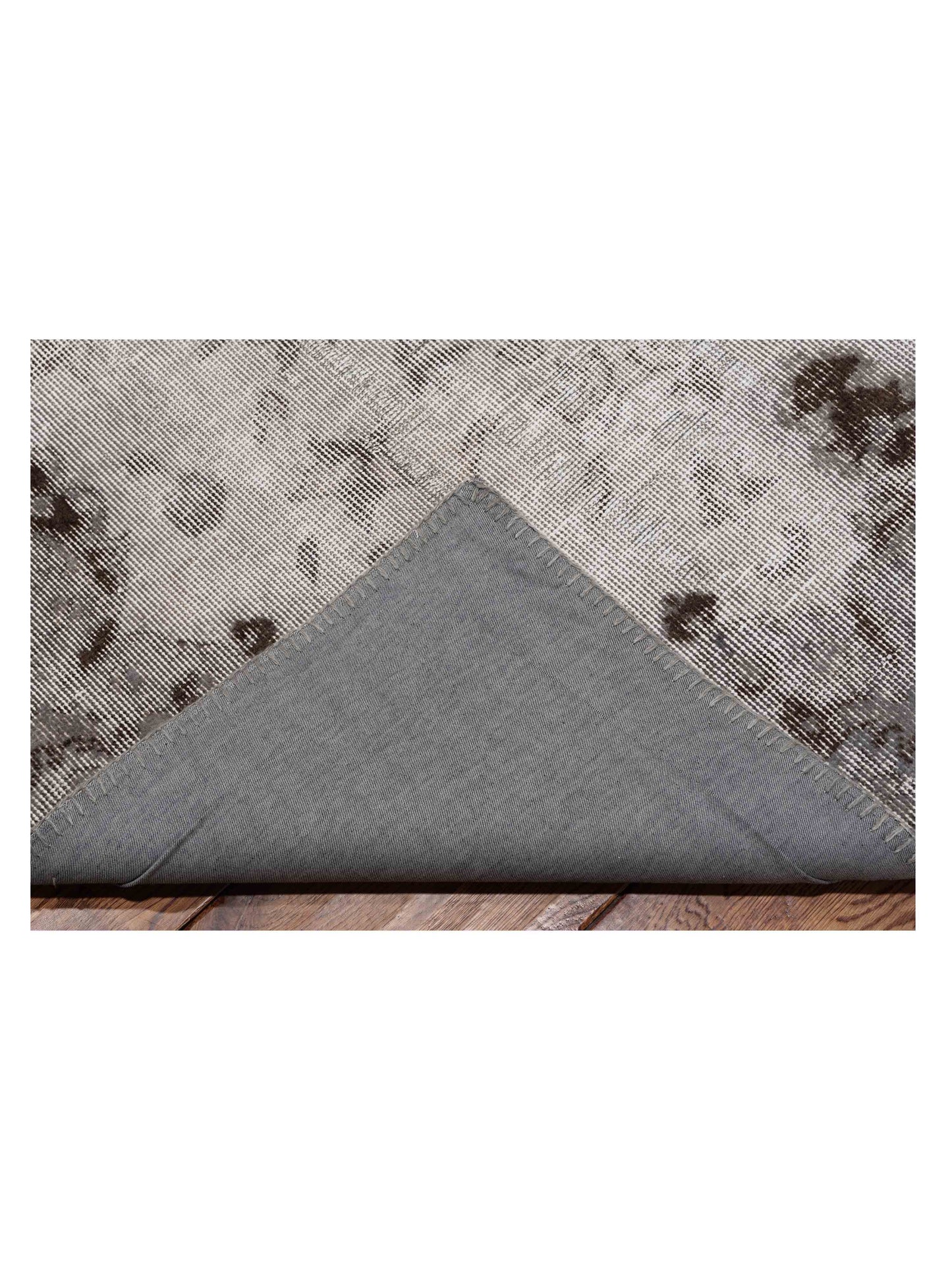 Turkish Vestige Patchwork 130956 Gray 9x12 Hand Knotted Rug