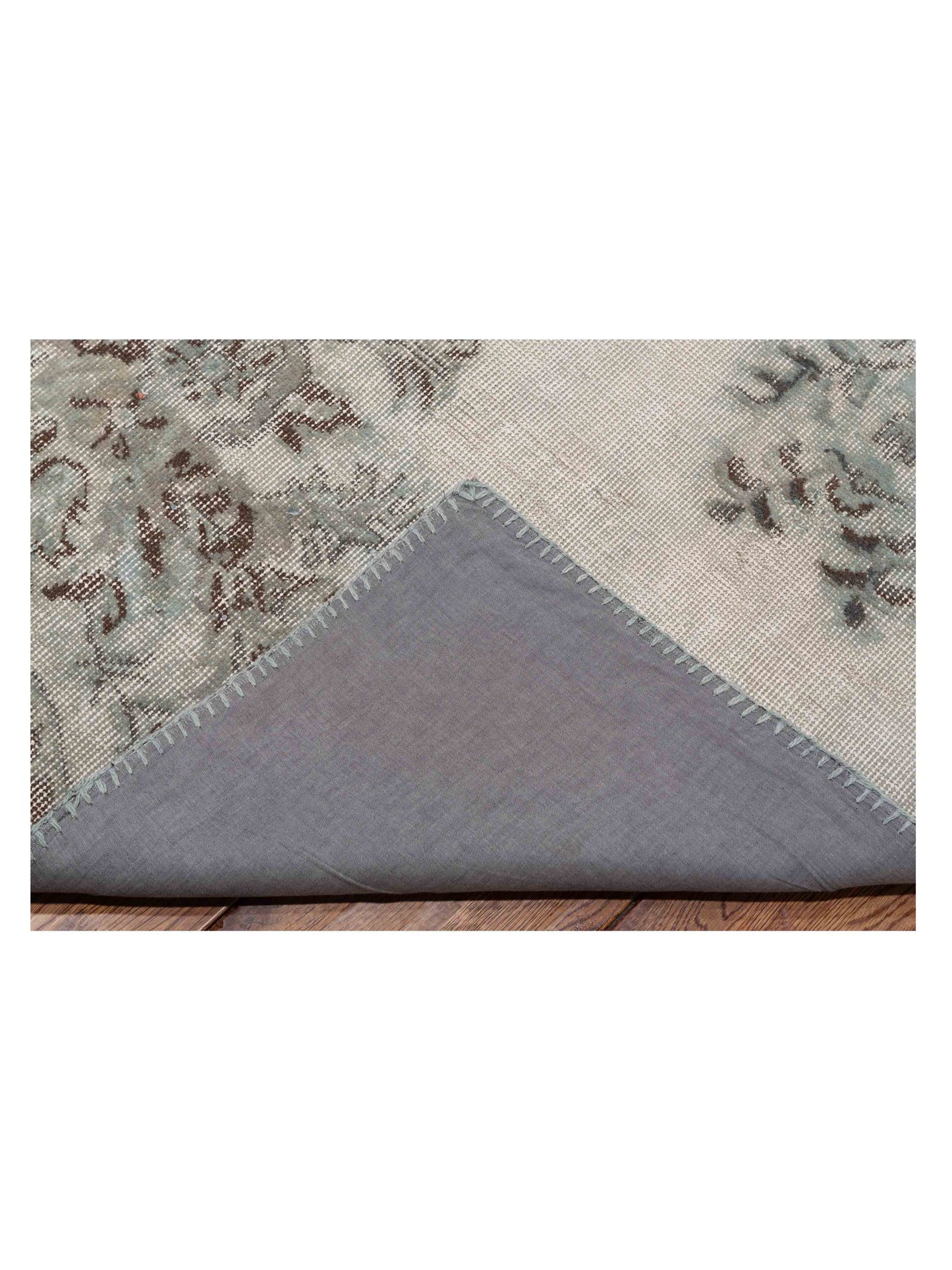 Turkish Vestige Patchwork 130958 Light Blue 9x12 Hand Knotted Rug