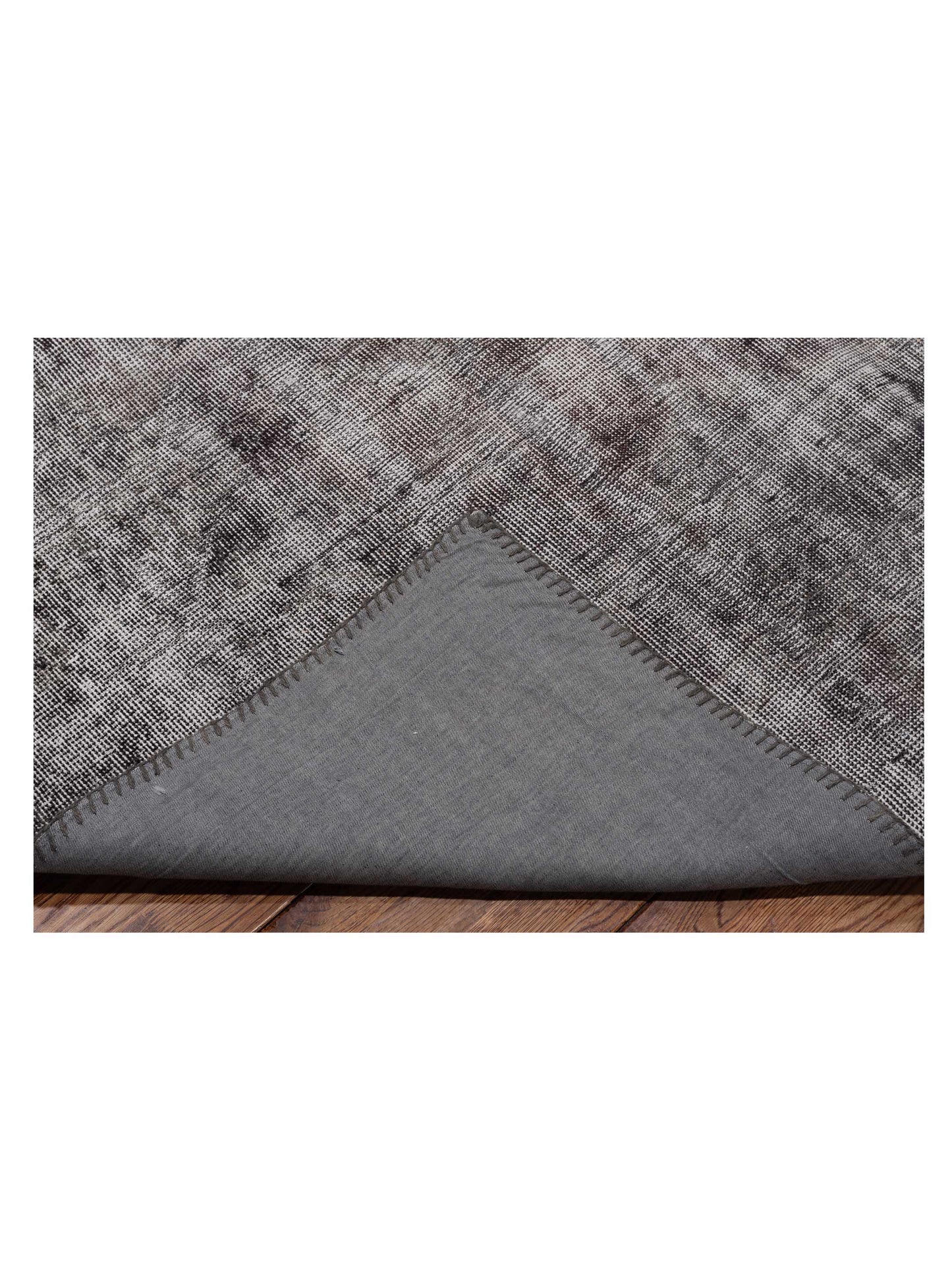 Turkish Vestige Patchwork 130960 Dark Gray 9x12 Hand Knotted Rug