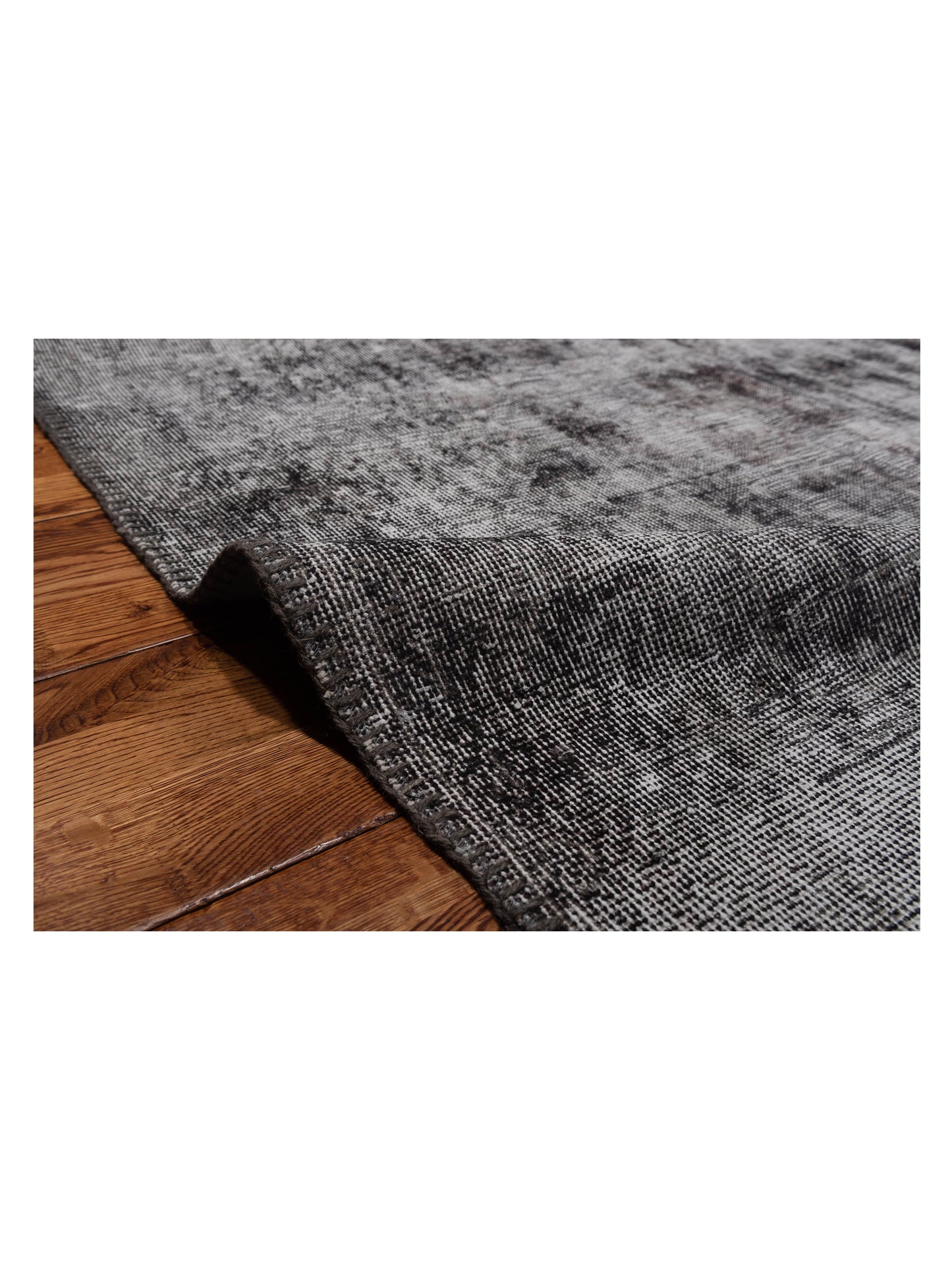Turkish Vestige Patchwork 130960 Dark Gray 9x12 Hand Knotted Rug