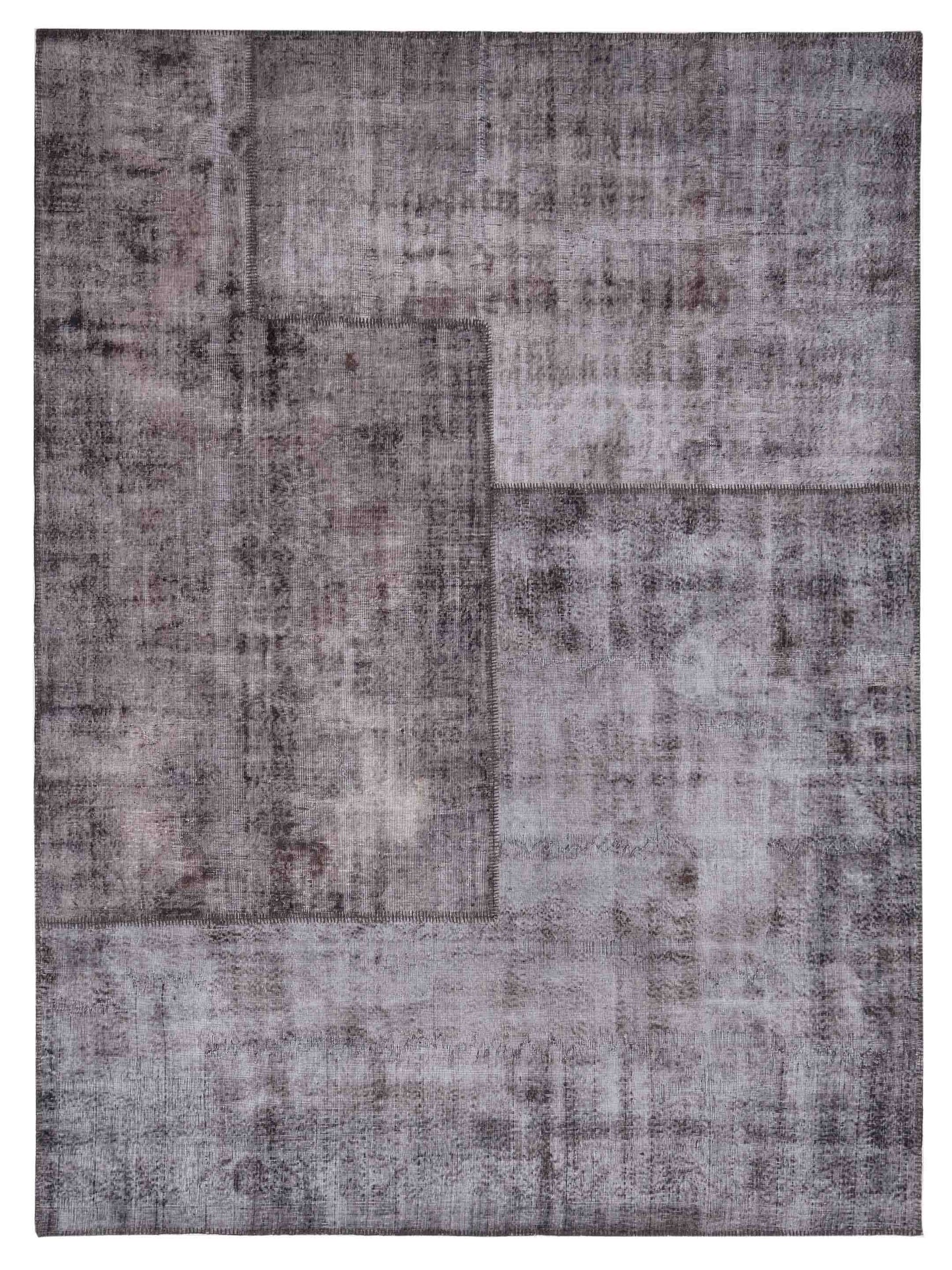 Pasha Turkish Vestige Patchwork Dark Gray Contemporary