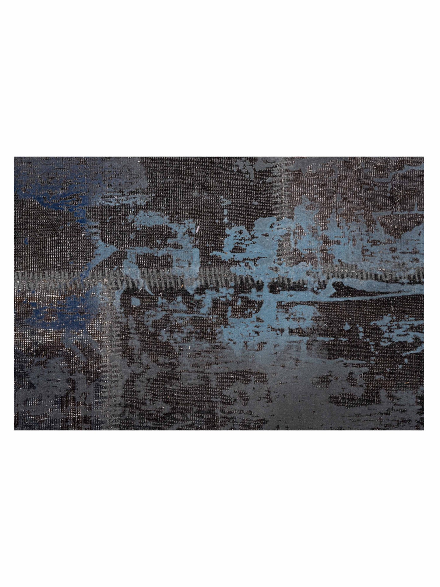 Turkish Vestige Patchwork 130964 Dark Gray 9x12 Hand Knotted Rug