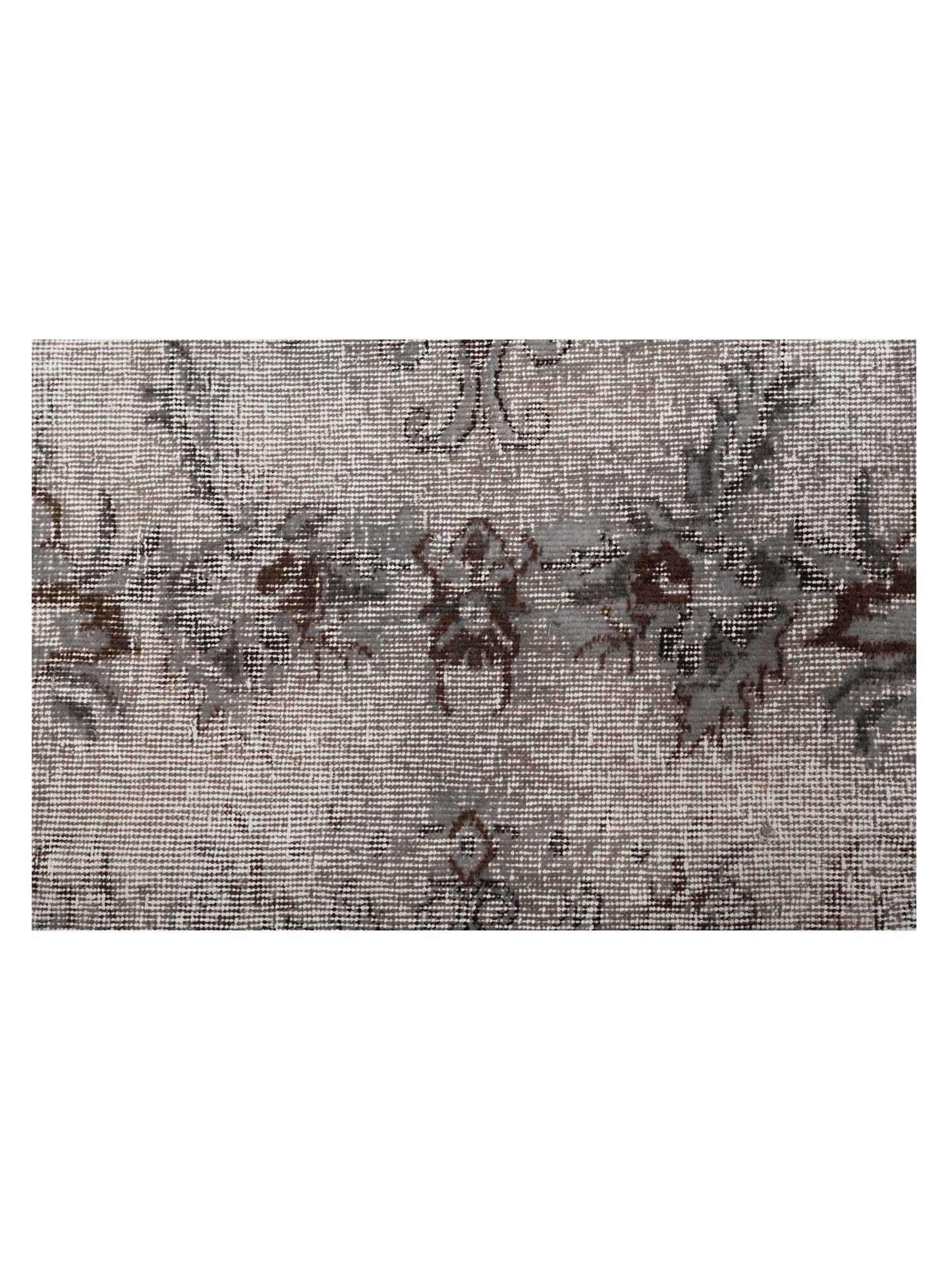 Turkish Vestige Patchwork 130965 Gray 11.5x15.6 Hand Knotted Rug