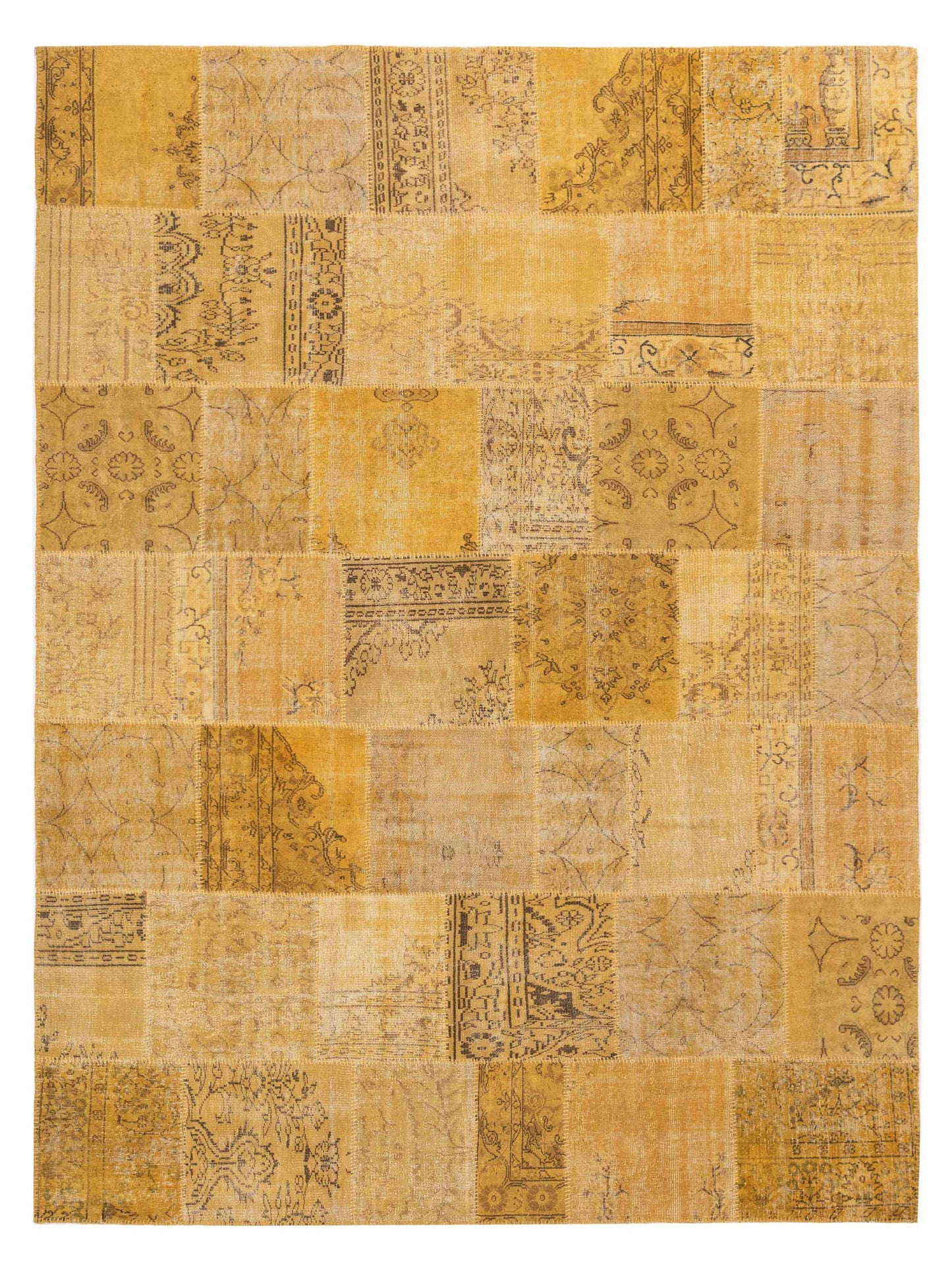 Pasha Turkish Vestige Patchwork Yellow Contemporary