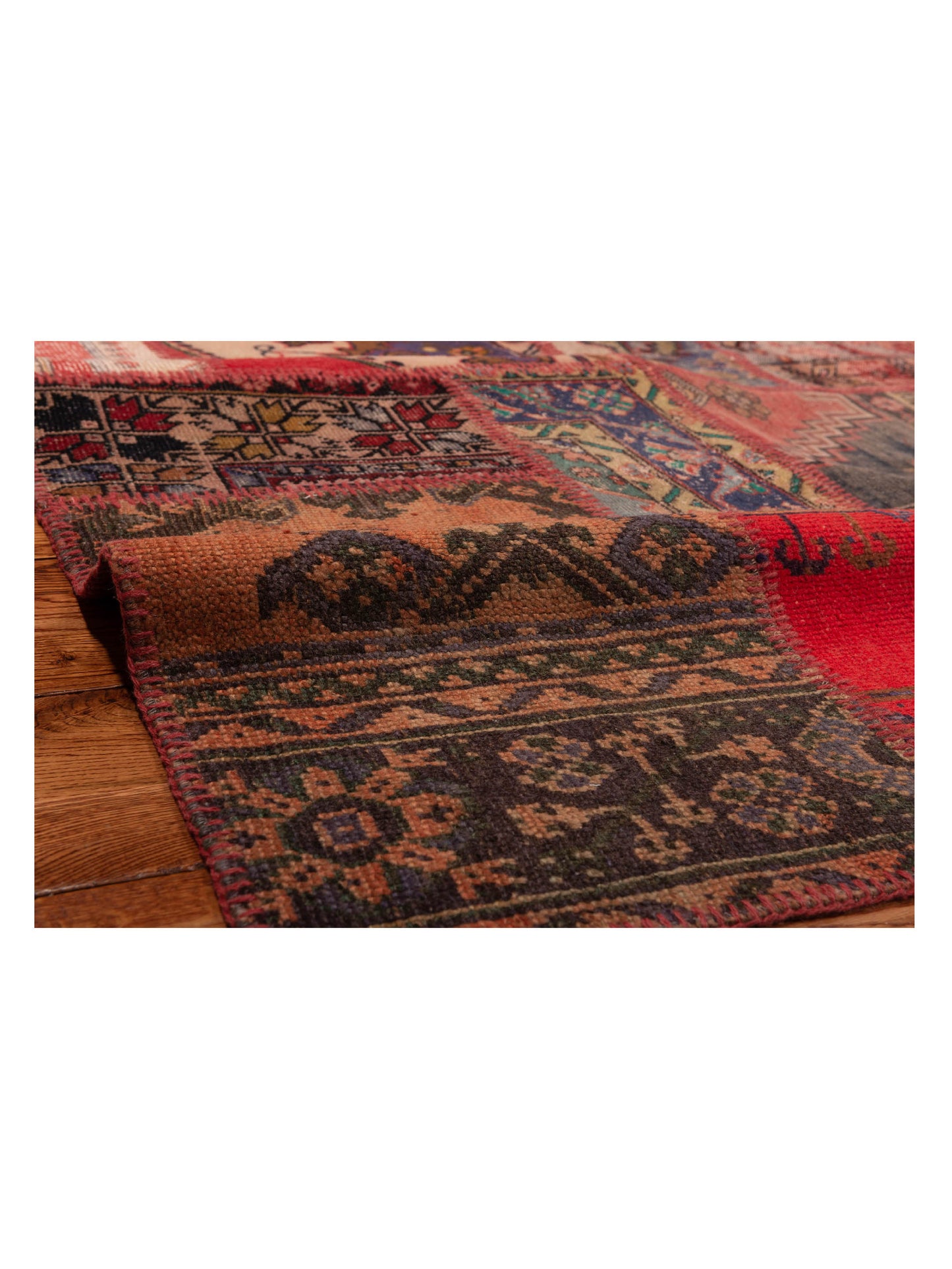 Turkish Vestige Patchwork 130975 Multi 9x12 Hand Knotted Rug