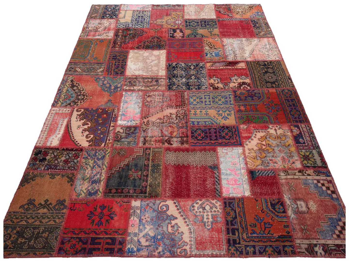 Turkish Vestige Patchwork 130975 Multi 9x12 Hand Knotted Rug