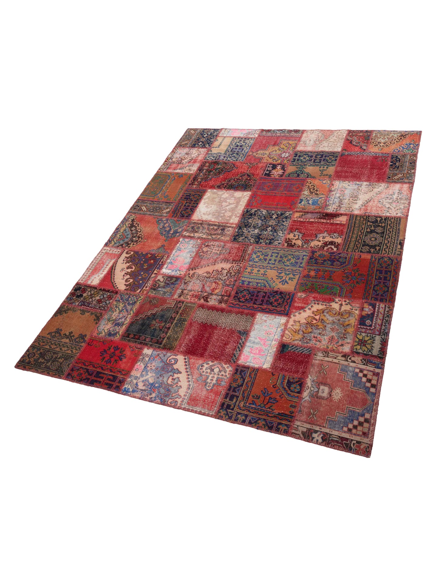 Turkish Vestige Patchwork 130975 Multi 9x12 Hand Knotted Rug