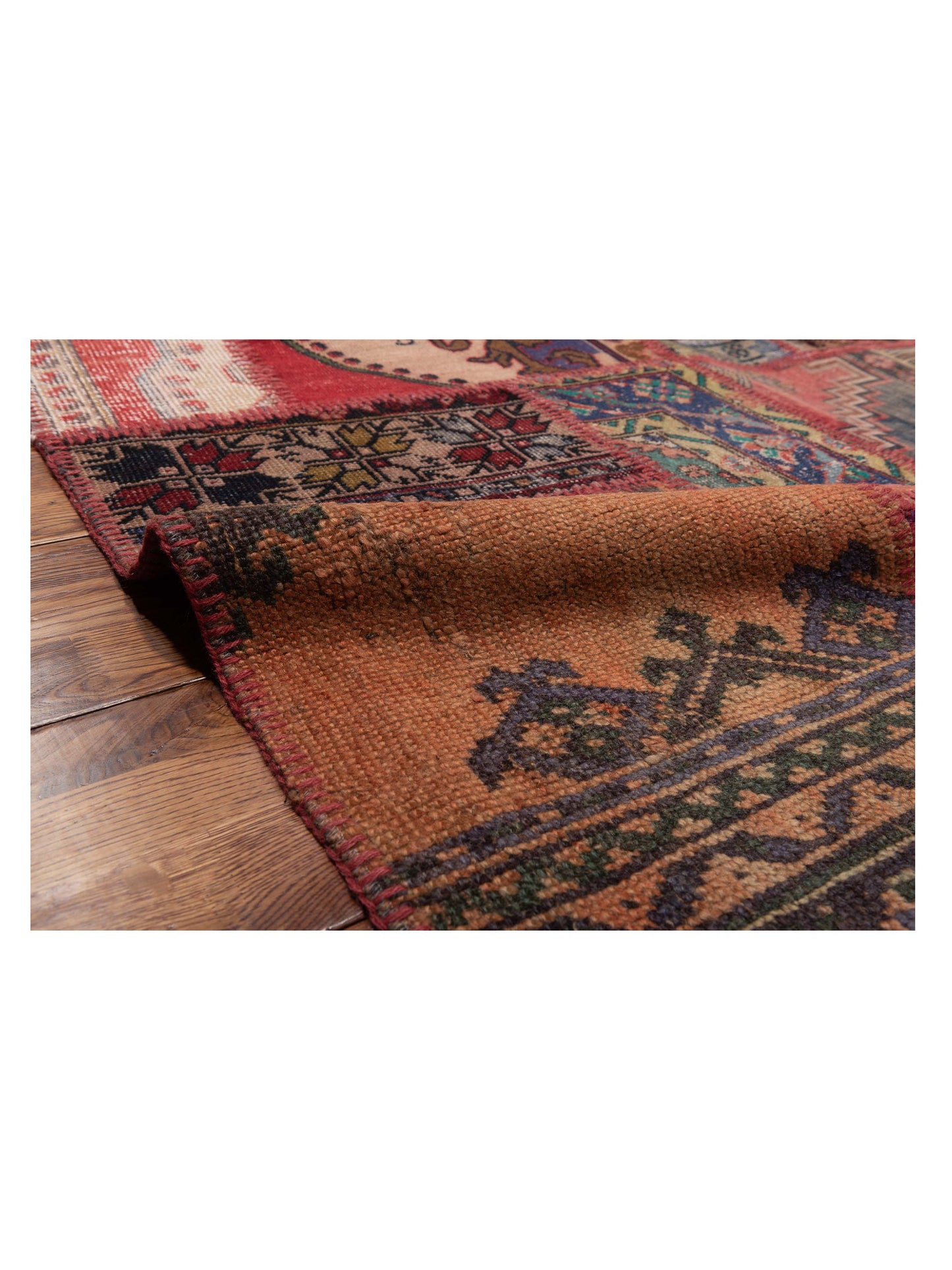 Turkish Vestige Patchwork 130975 Multi 9x12 Hand Knotted Rug