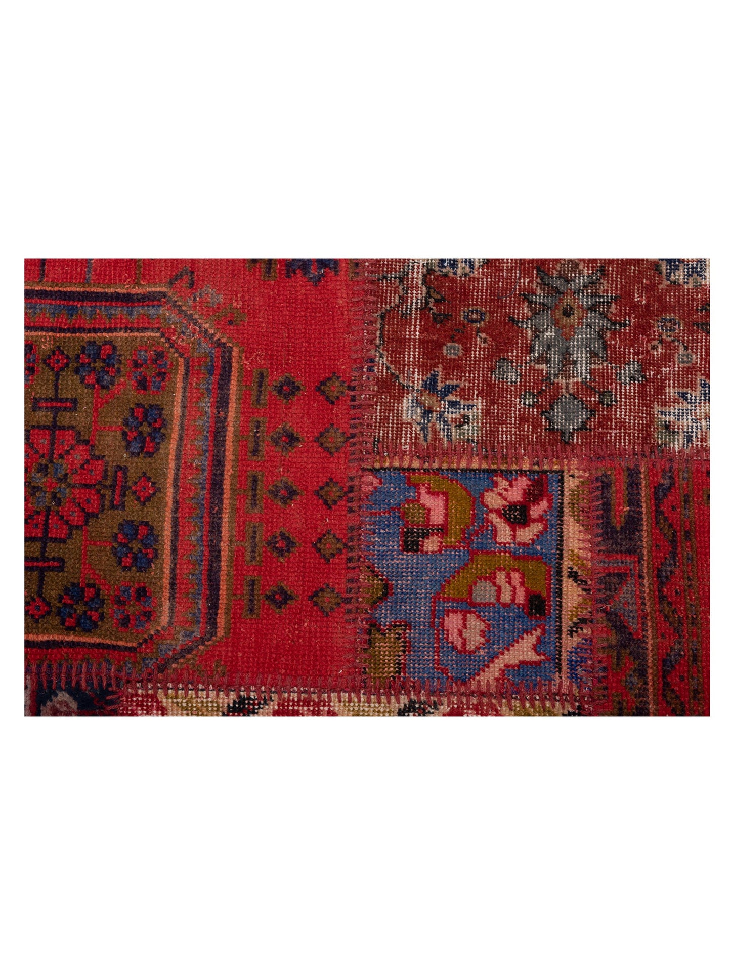 Turkish Vestige Patchwork 130982 Multi 12x17.11 Hand Knotted Rug