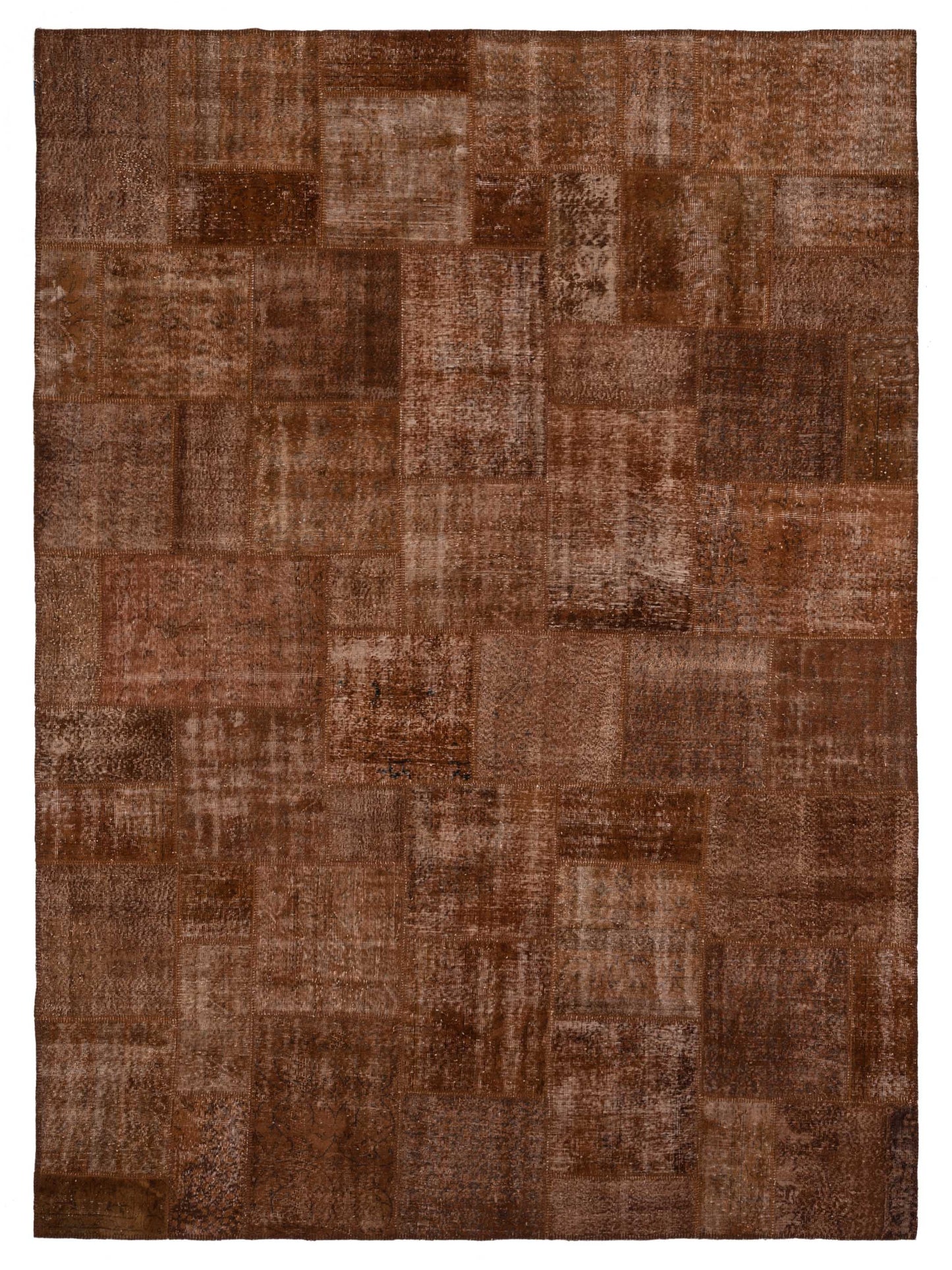 Pasha Turkish Vestige Patchwork Brown Contemporary