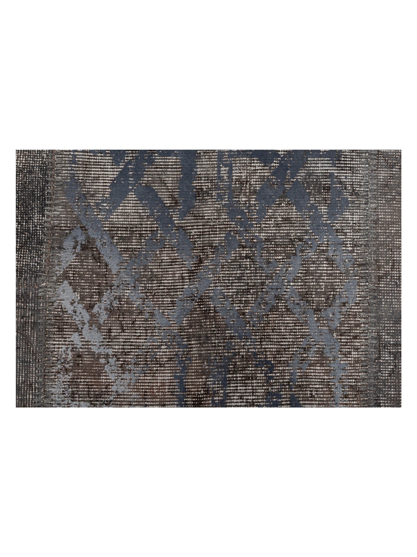 Turkish Vestige Patchwork 130993 Dark Gray 9.10x13.1 Hand Knotted Rug