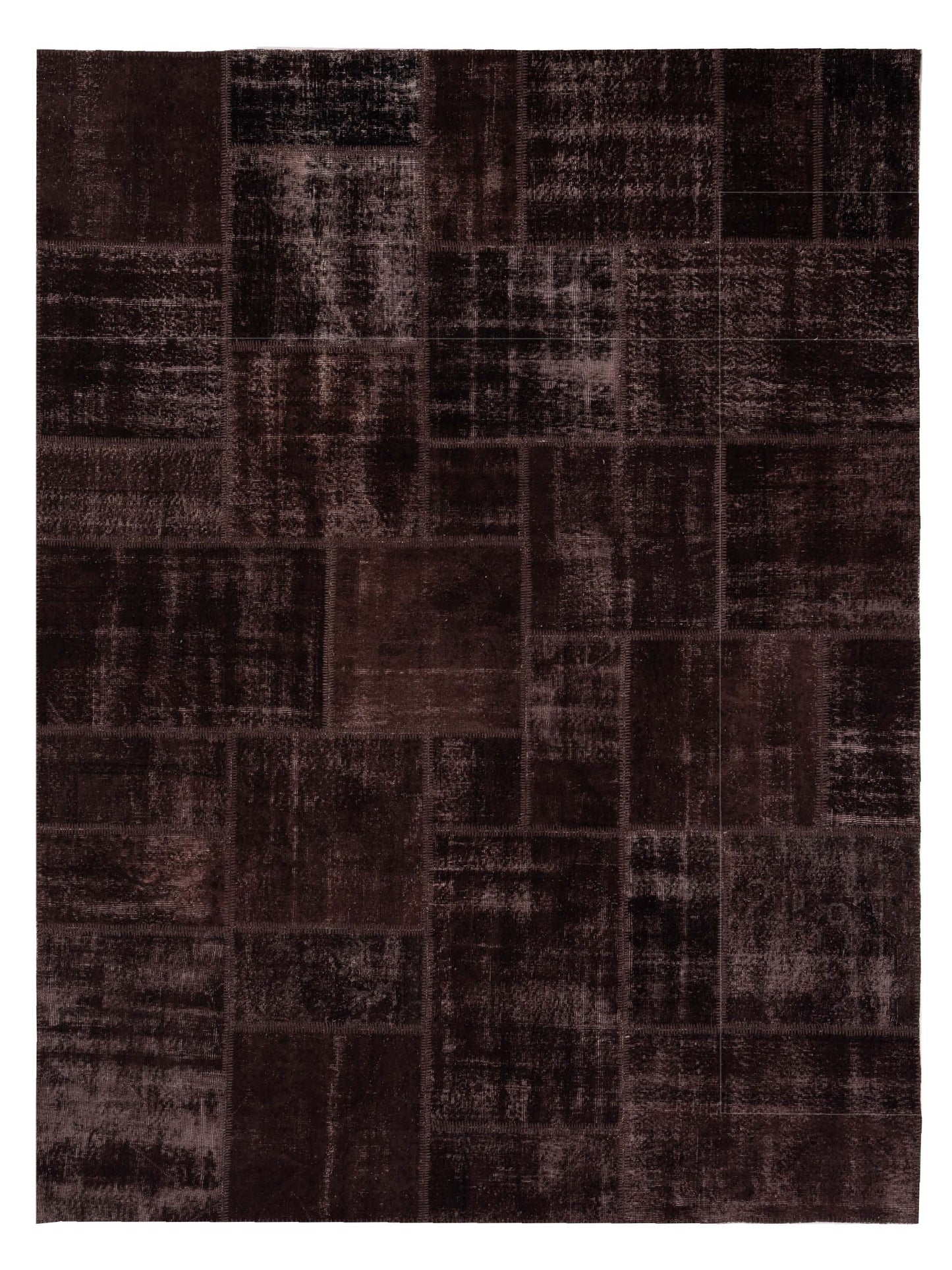 Pasha Turkish Vestige Patchwork Dark Brown Contemporary