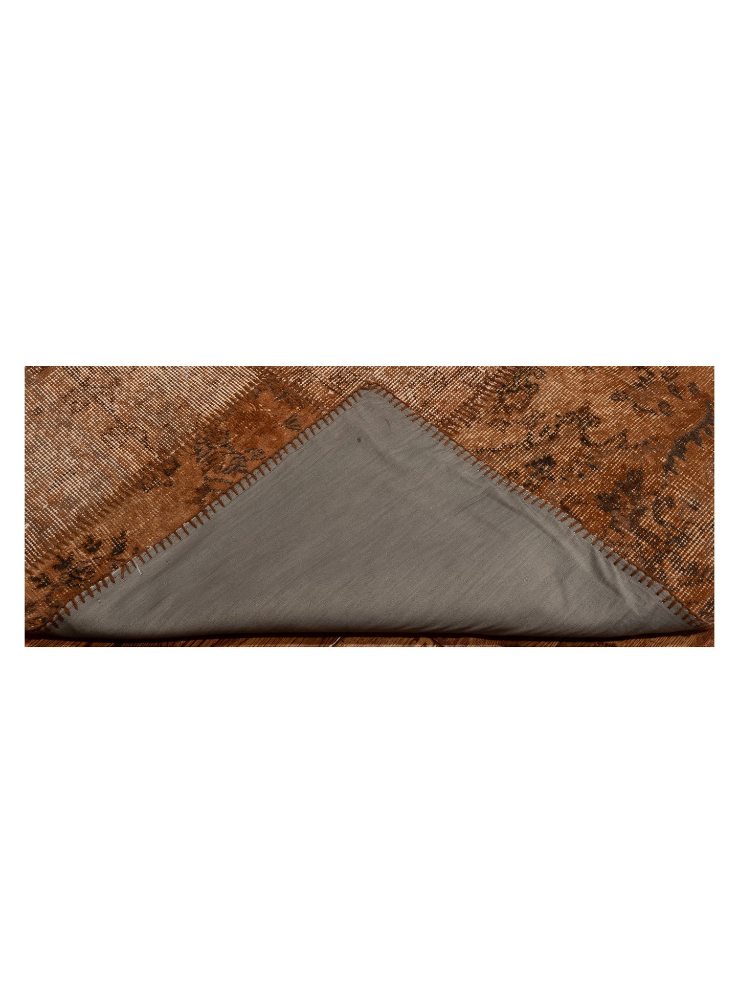 Turkish Vestige Patchwork 131003 Brown 9x12 Hand Knotted Rug