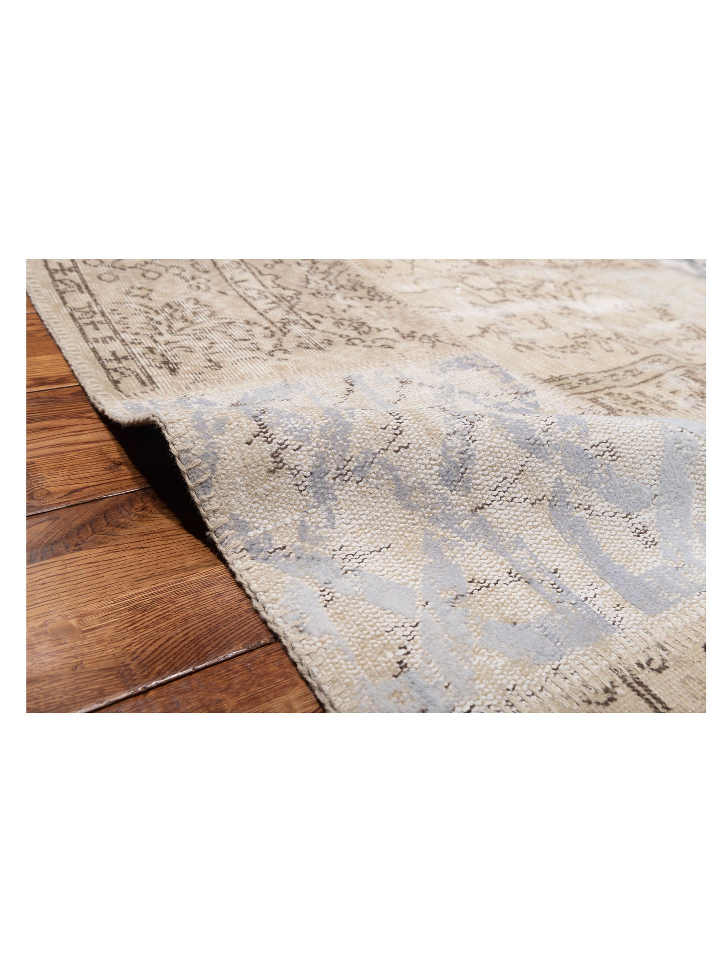 Turkish Vestige Patchwork 131005 Natural 9.10x13.2 Hand Knotted Rug