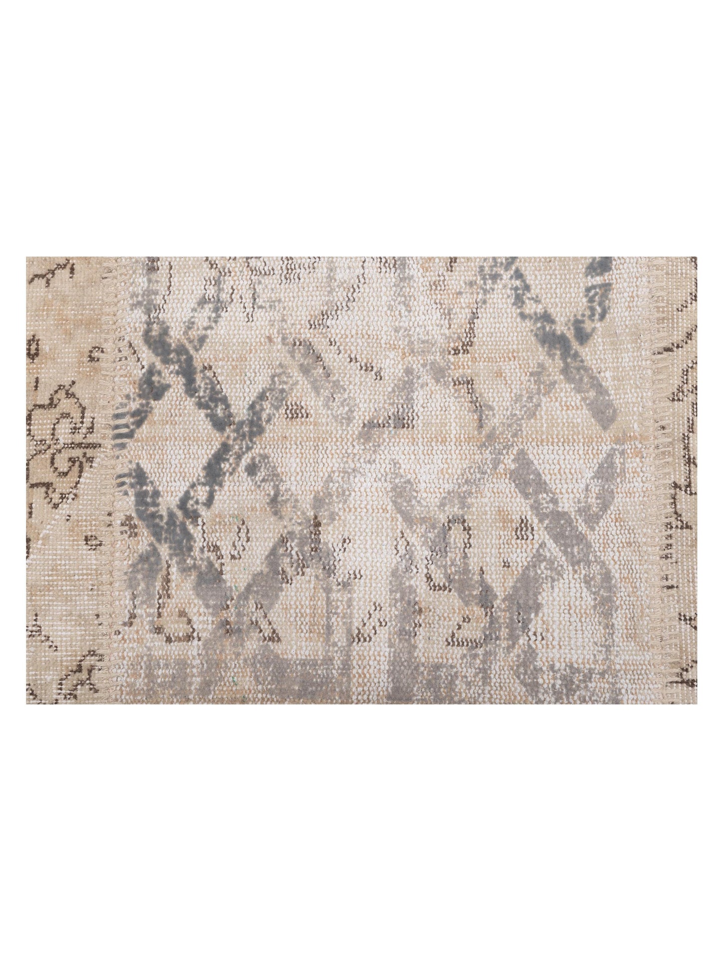 Turkish Vestige Patchwork 131005 Natural 9.10x13.2 Hand Knotted Rug