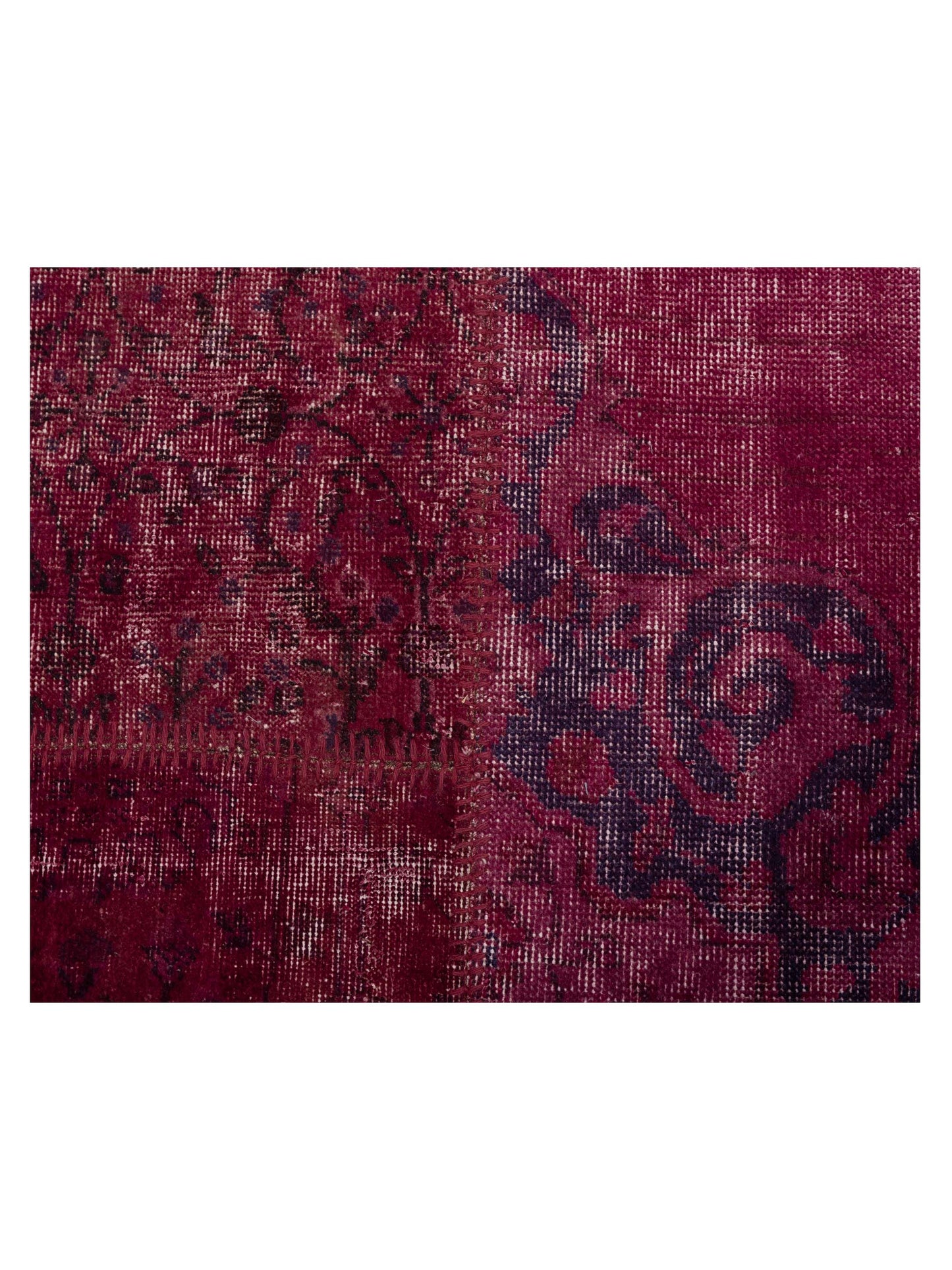 Turkish Vestige Patchwork 131006 Pink 9x12 Hand Knotted Rug