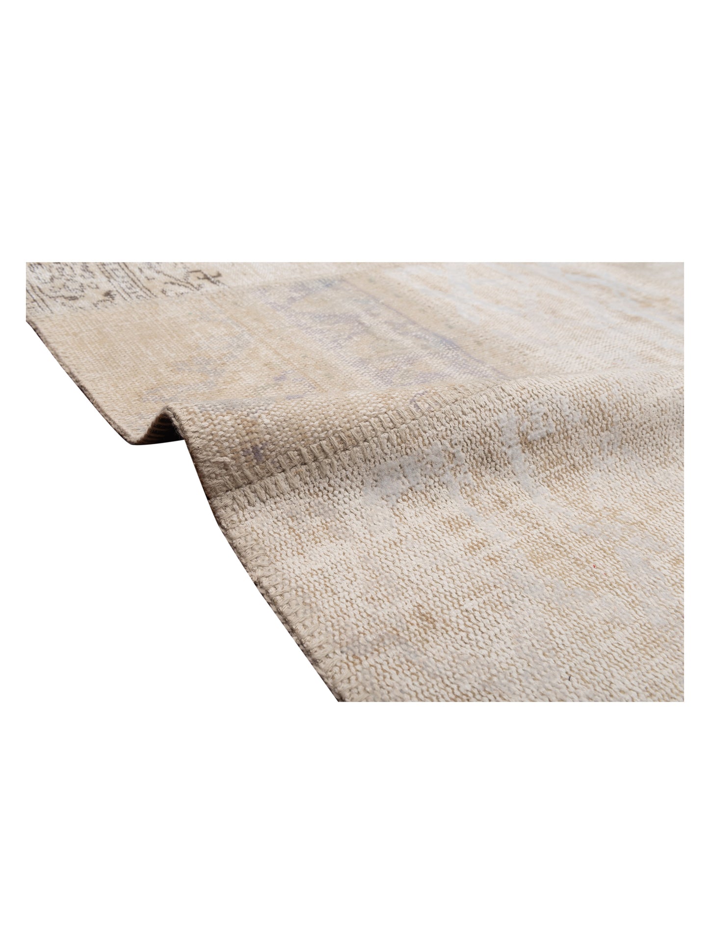 Turkish Vestige Patchwork 131007 Natural 9.10x13.1 Hand Knotted Rug