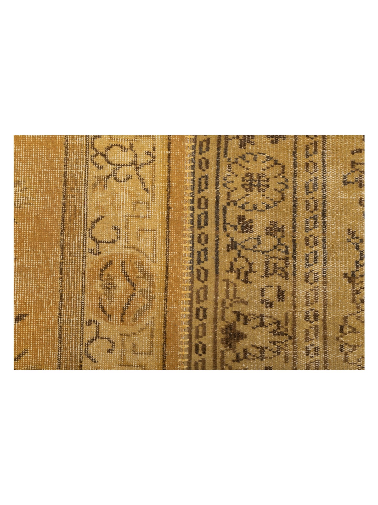 Turkish Vestige Patchwork 131013 Yellow 8x10 Hand Knotted Rug