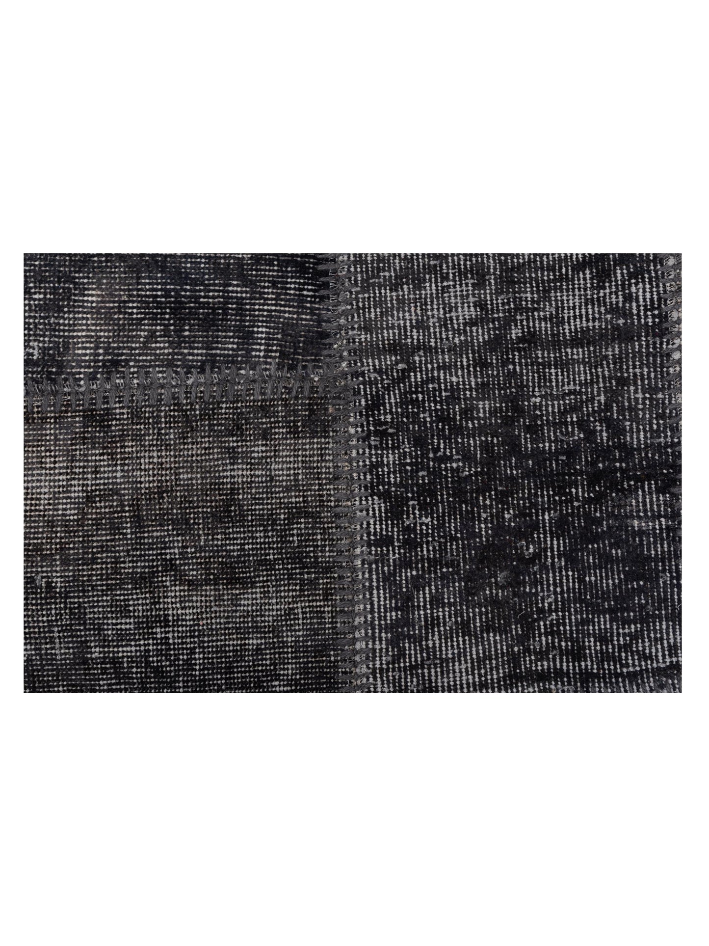 Turkish Vestige Patchwork 131030 Dark Gray Dark Gray 5x7.10 Hand Knotted Rug
