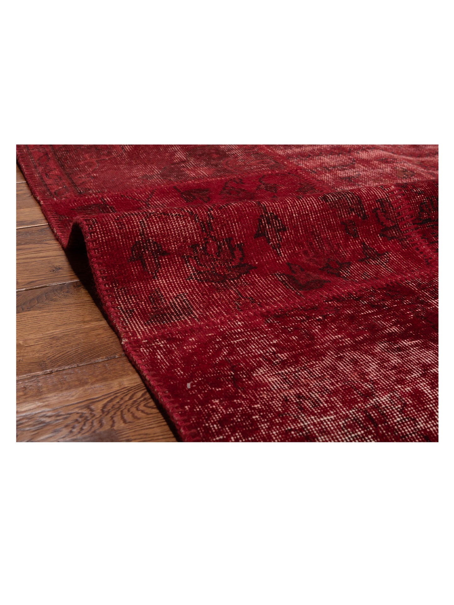 Turkish Vestige Patchwork 131042 Red 3.3x4.11 Hand Knotted Rug