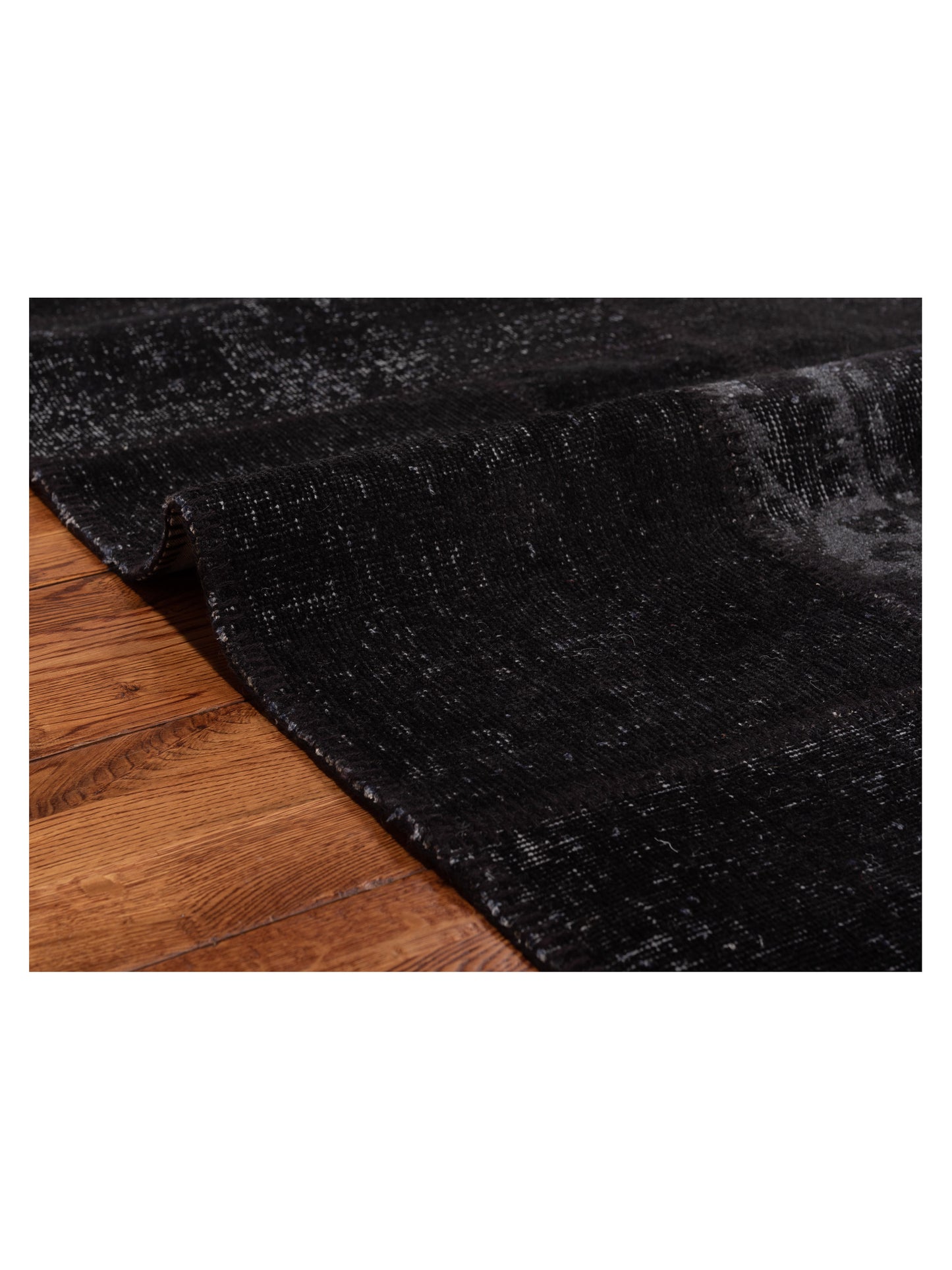 Turkish Vestige Patchwork 131061 Black 3.11x5.11 Hand Knotted Rug