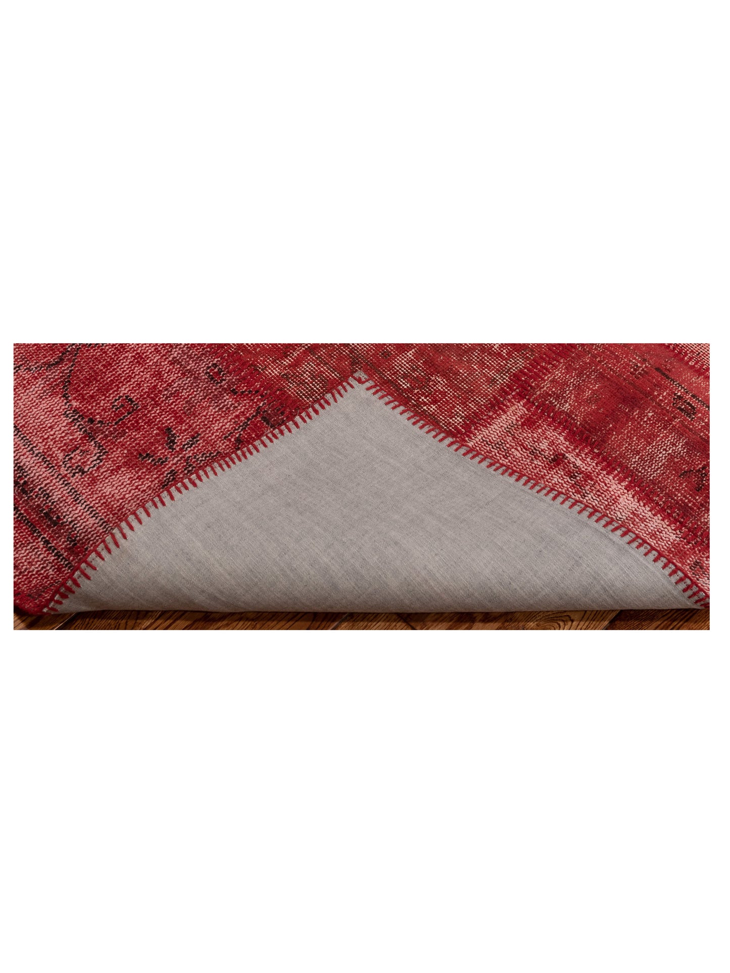 Turkish Vestige Patchwork 131066 Red 3.11x5.11 Hand Knotted Rug