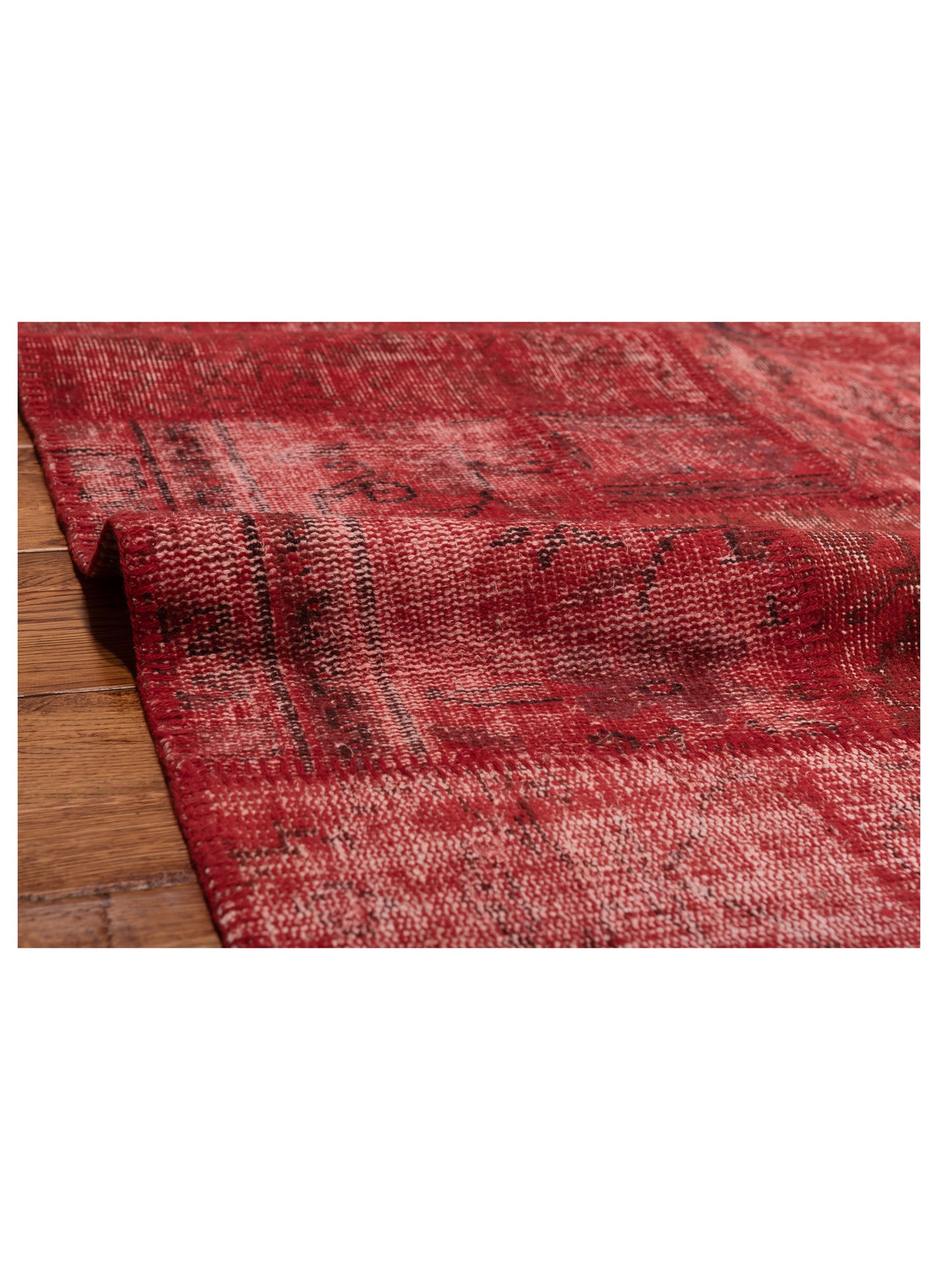 Turkish Vestige Patchwork 131066 Red 3.11x5.11 Hand Knotted Rug