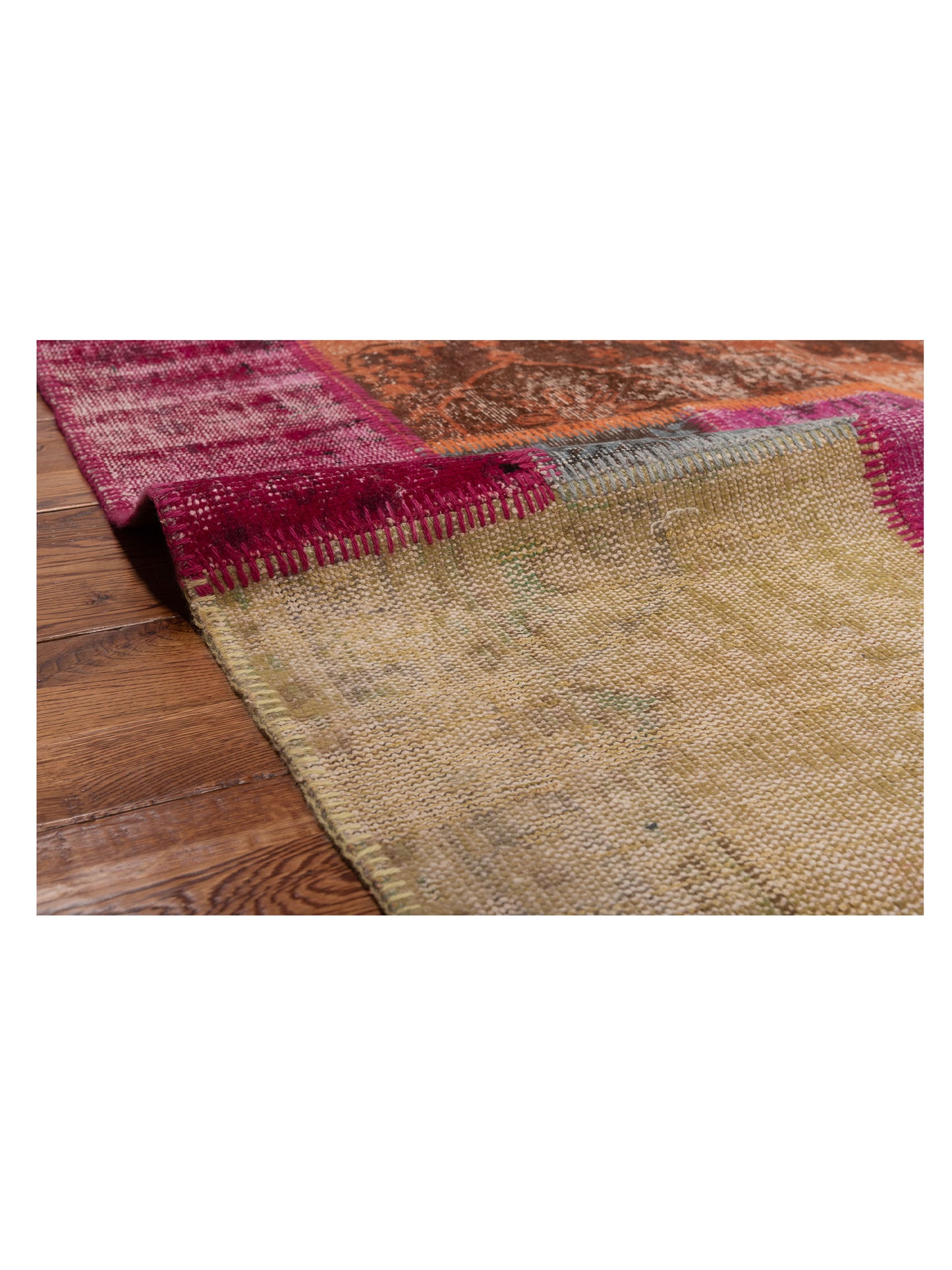 Turkish Vestige Patchwork 131083 Multi 3.4x4.11 Hand Knotted Rug