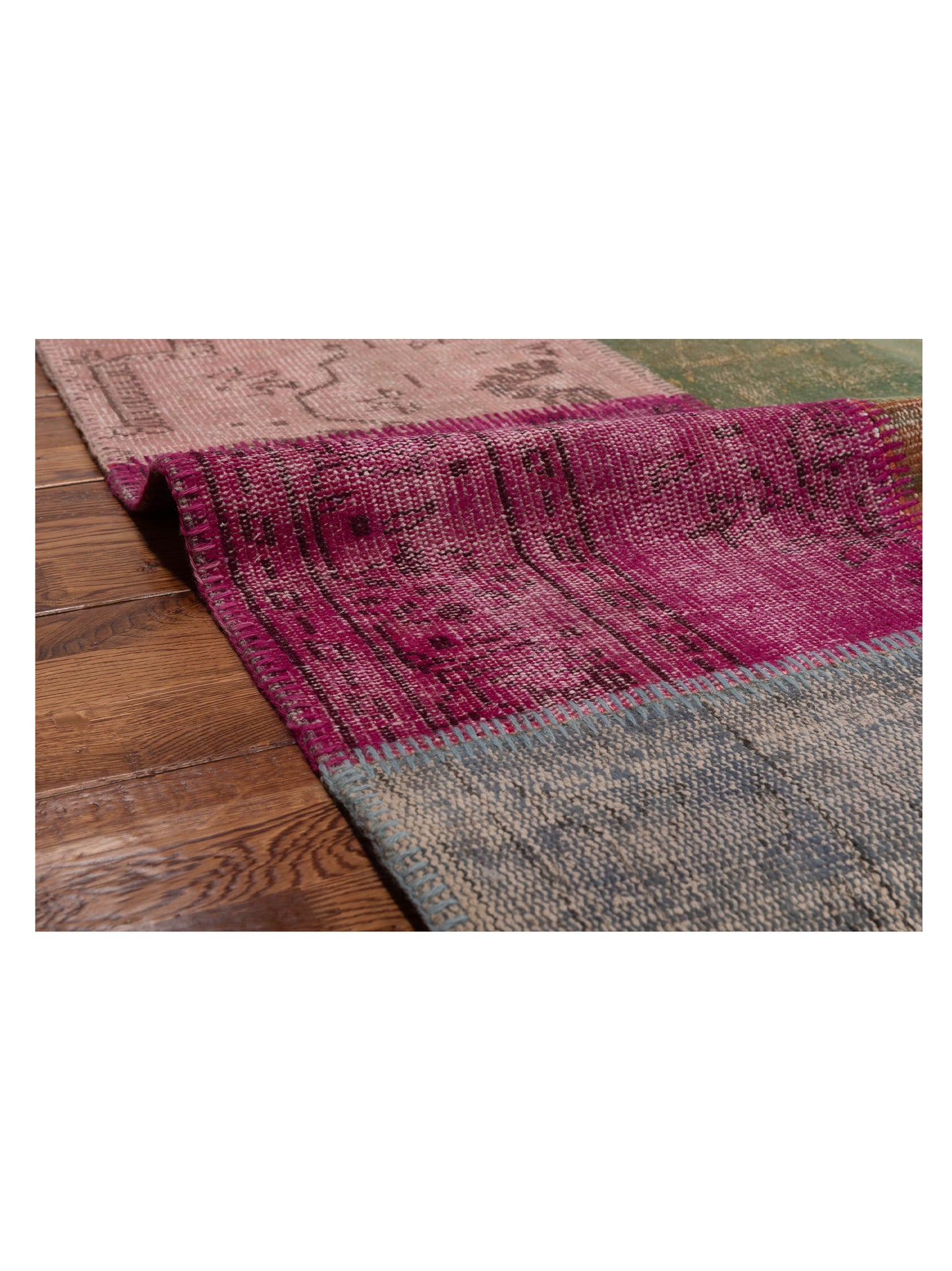 Turkish Vestige Patchwork 131091 Multi 3.4x4.11 Hand Knotted Rug