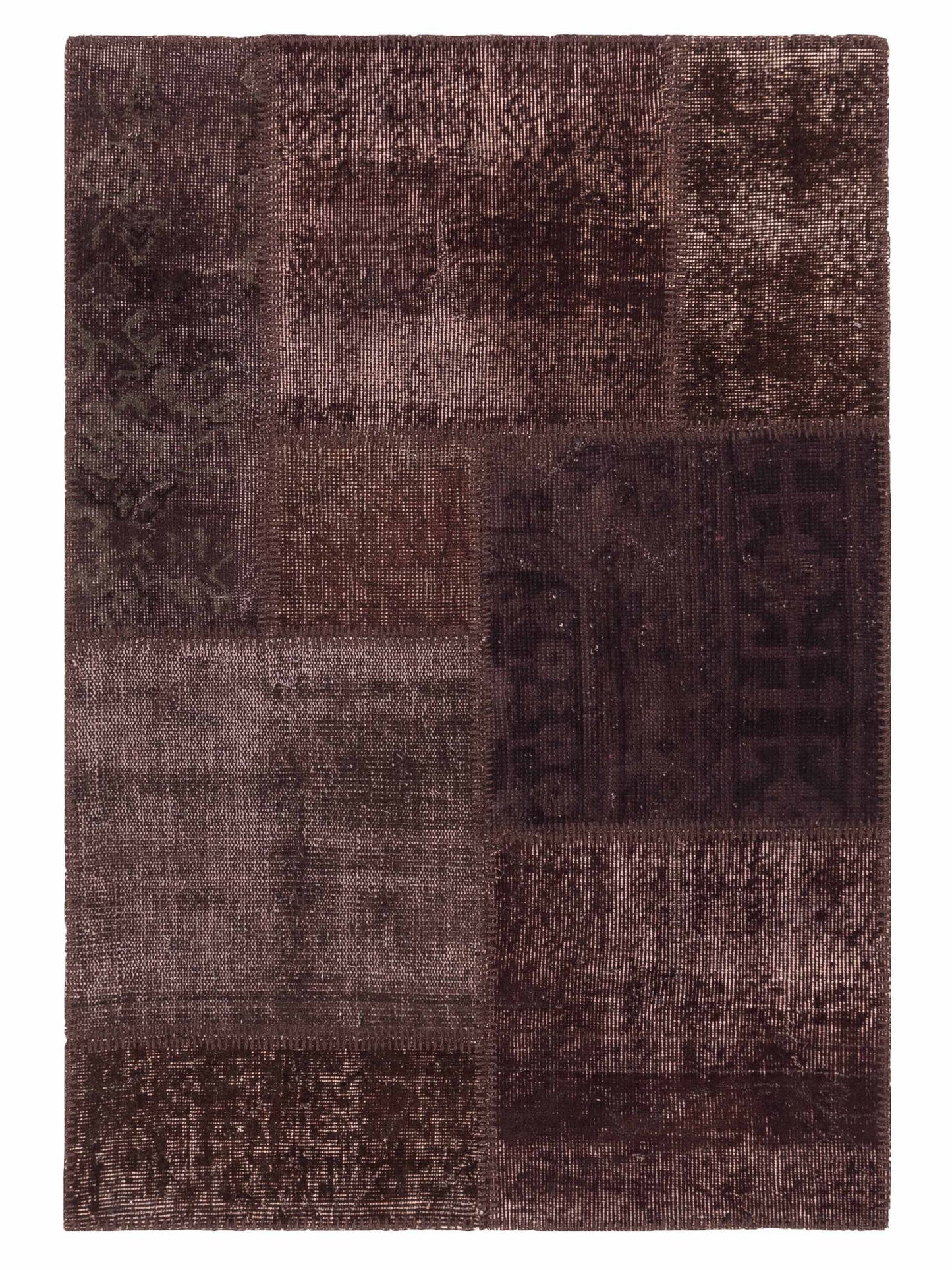 Pasha Turkish Vestige Patchwork Brown Contemporary