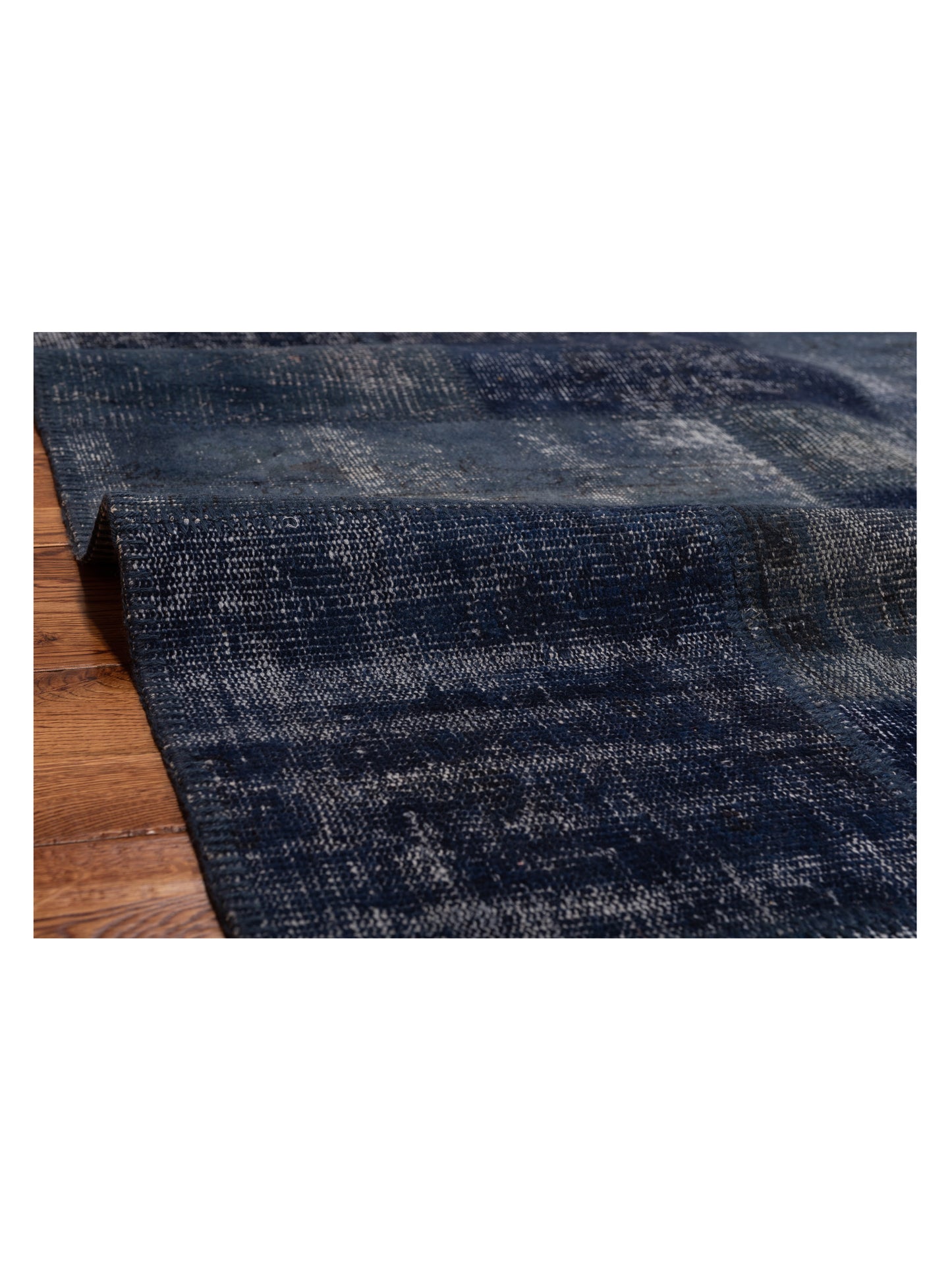 Turkish Vestige Patchwork 131102 Indigo 3.11x5.11 Hand Knotted Rug