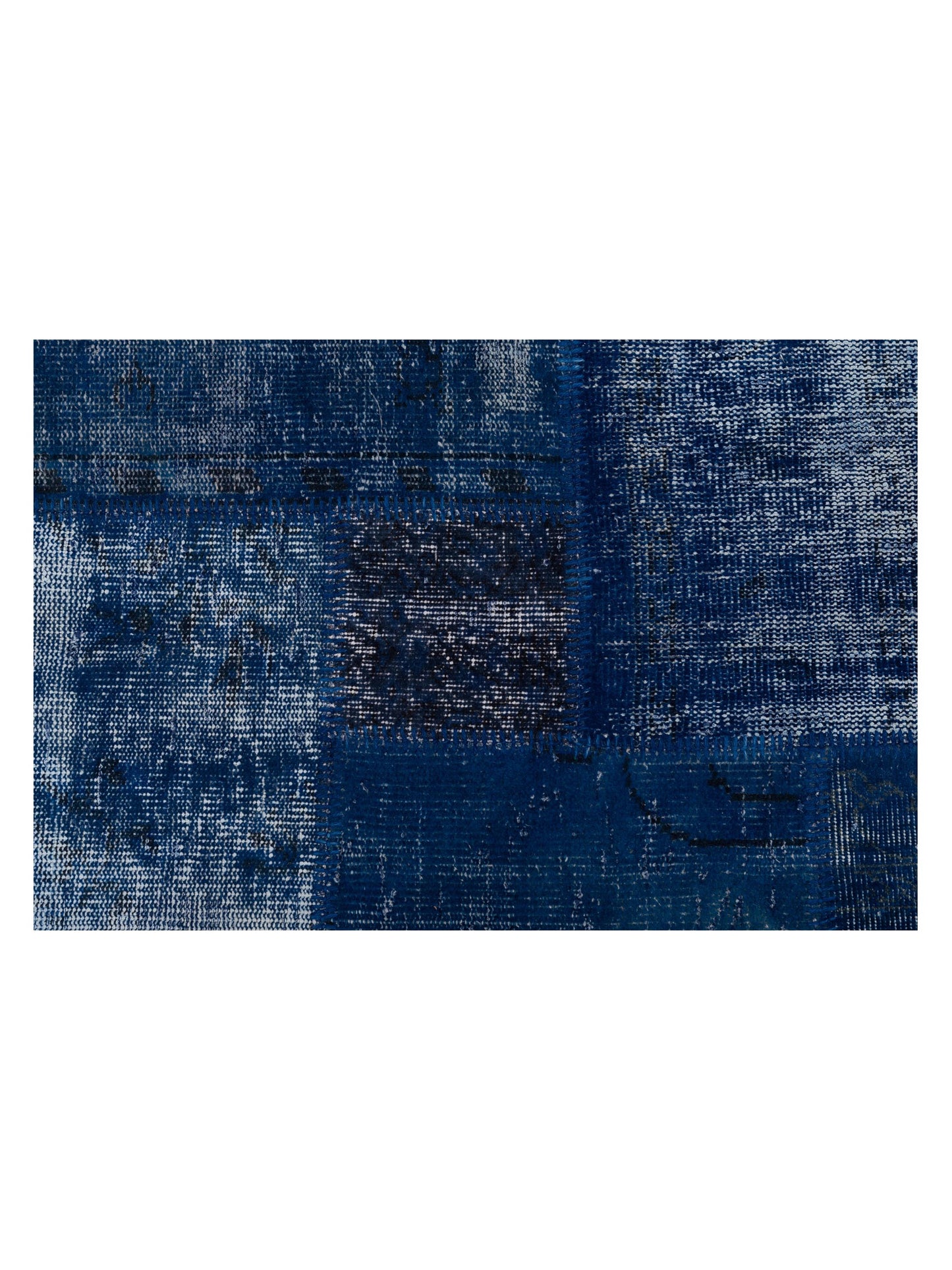 Turkish Vestige Patchwork 131106 Indigo 3.11x5.11 Hand Knotted Rug
