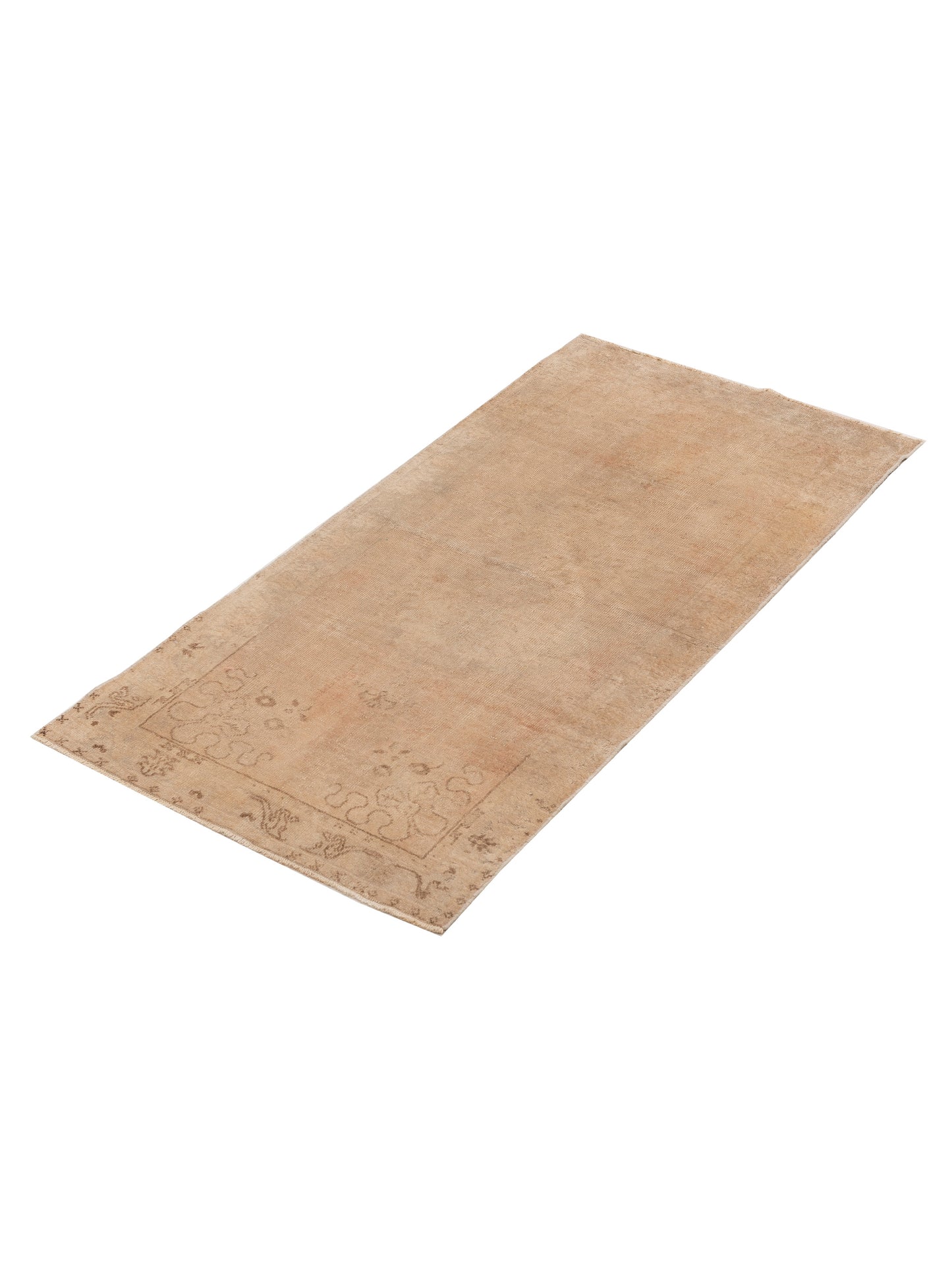 Old Anatolian 131126 Ivory Ivory 3.4x6.8 Hand Knotted Rug