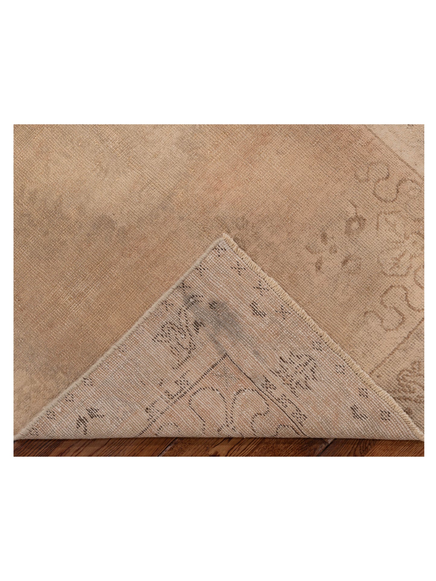 Old Anatolian 131126 Ivory Ivory 3.4x6.8 Hand Knotted Rug