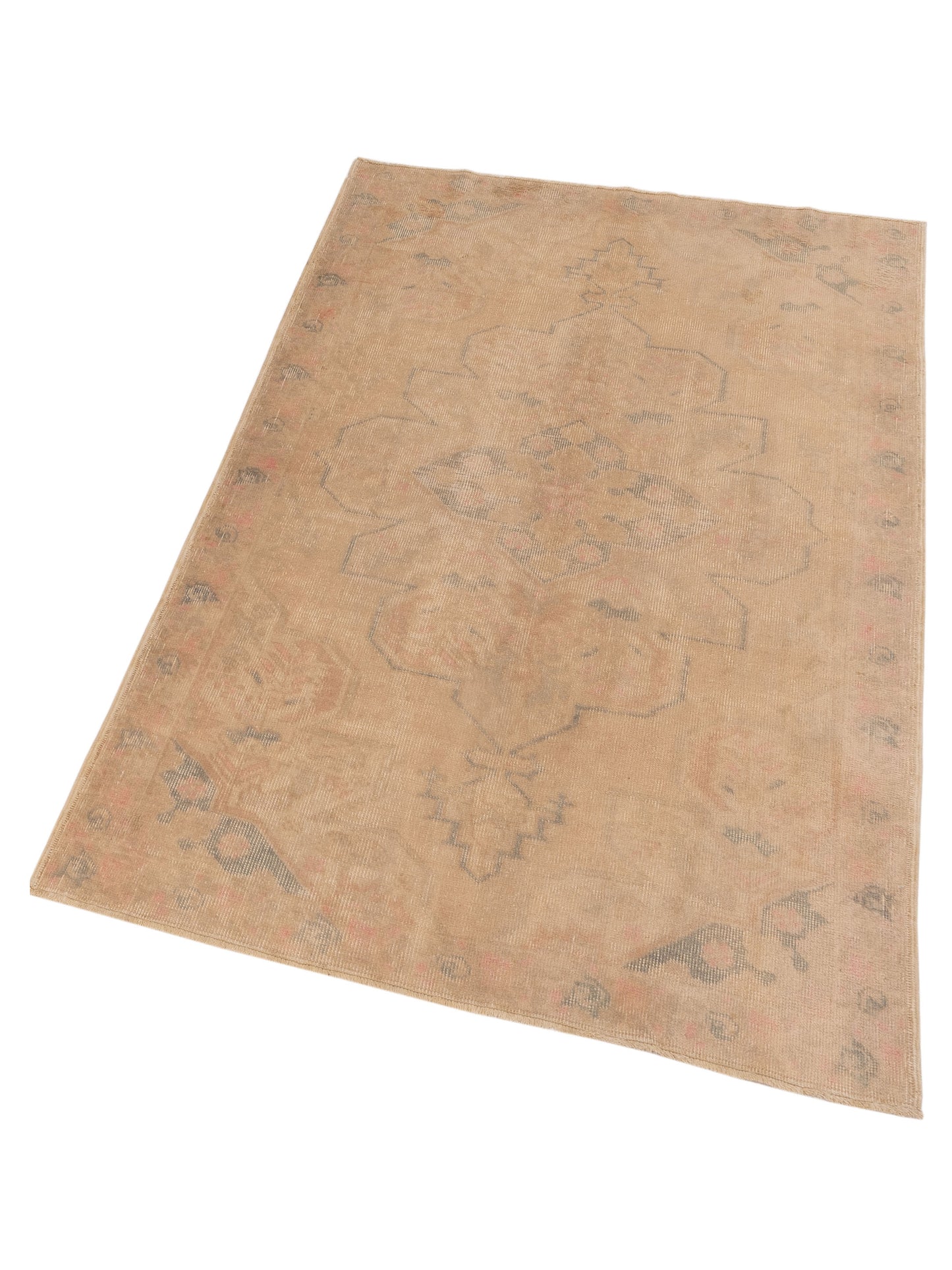 Old Anatolian 131133 Beige 4.7x7.2 Hand Knotted Rug