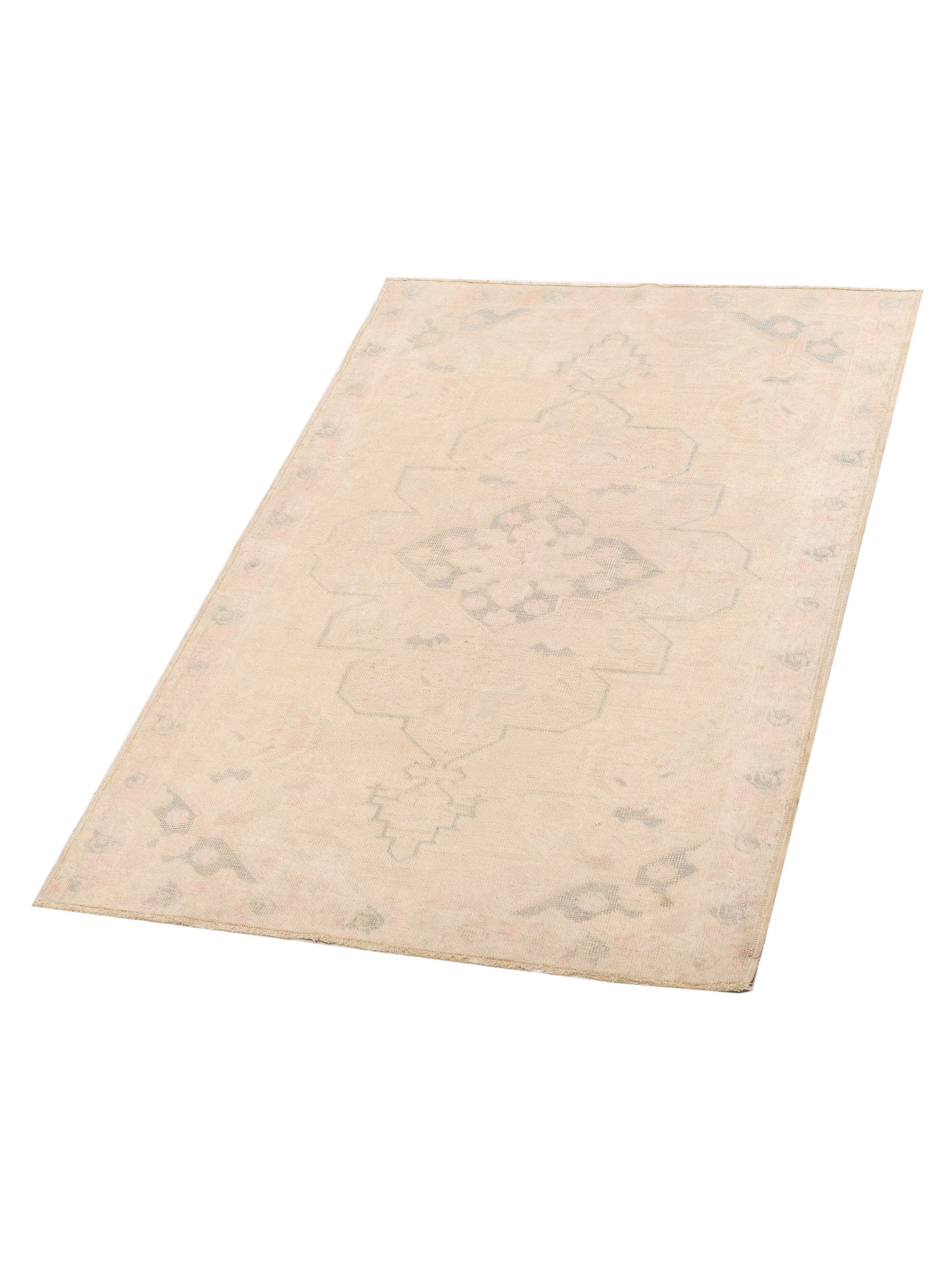 Old Anatolian 131133 Beige 4.7x7.2 Hand Knotted Rug