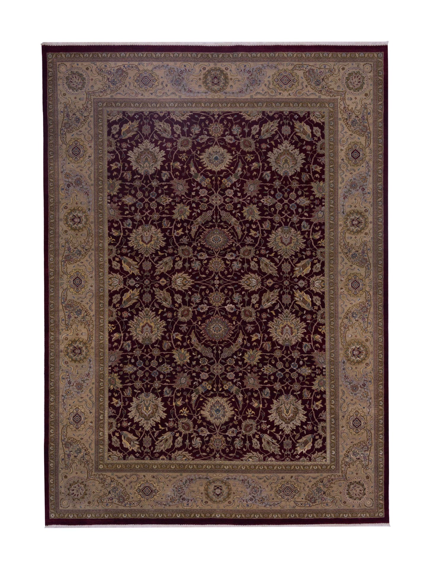 Rajpur Crown Burgundy Cream Transitional