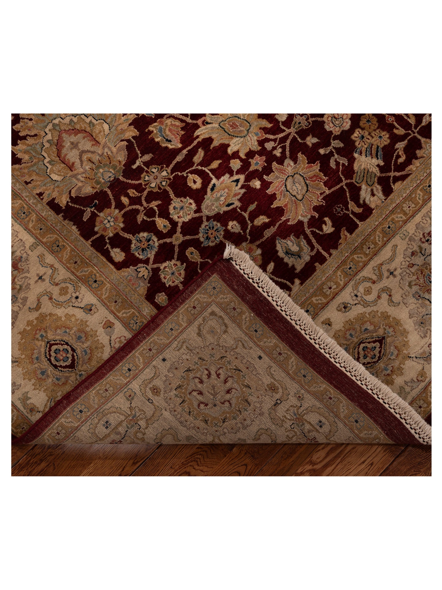 Crown 131276 Red Beige 8.1x10 Hand Knotted Rug